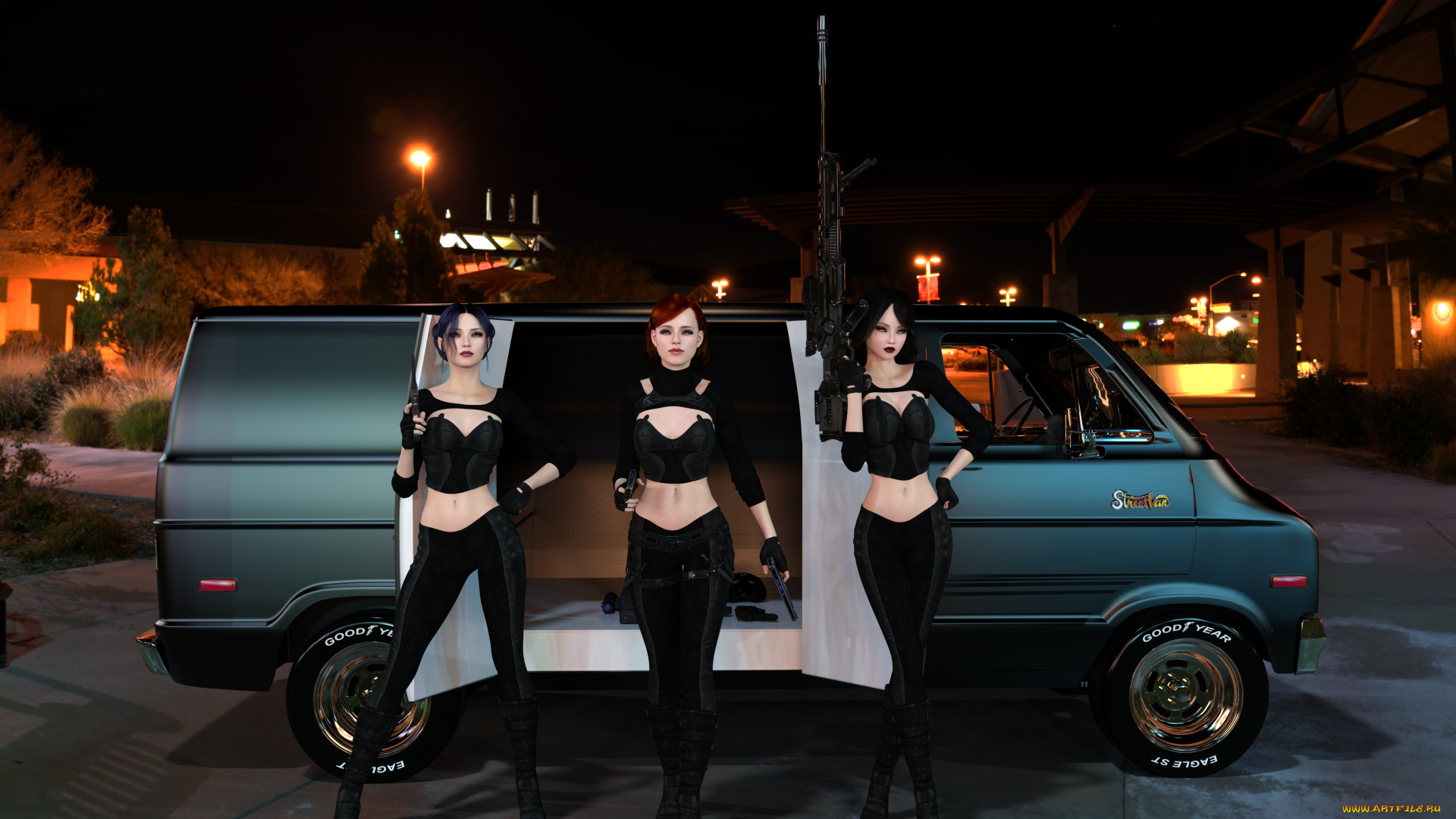 3д, графика, фантазия, , fantasy, девушки, взгляд, фон, оружие