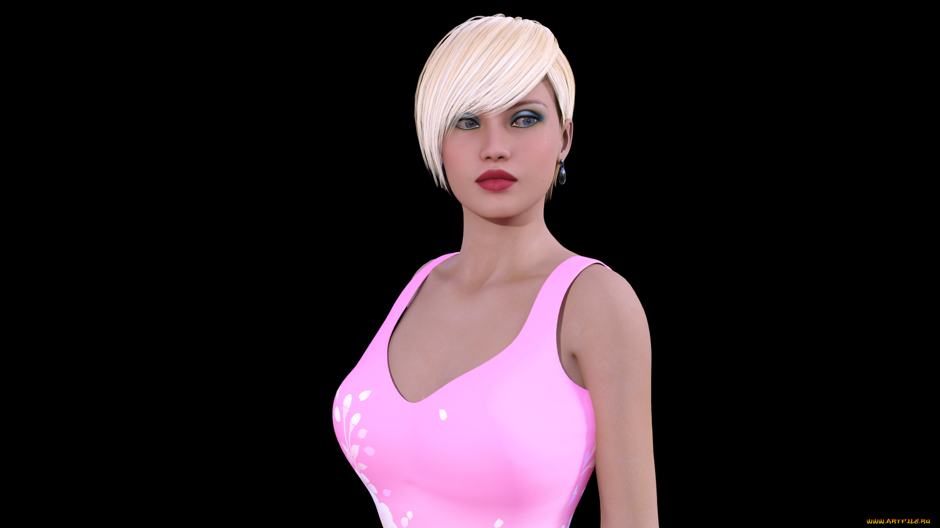 3д, графика, люди, , people, девушка, взгляд, фон