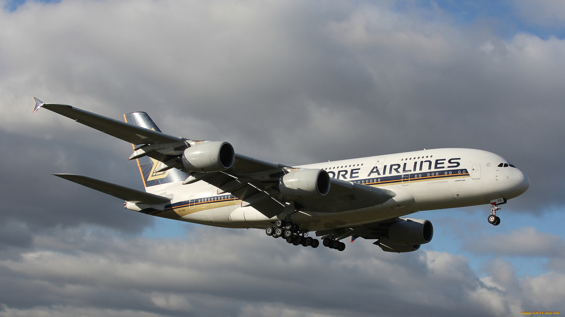 a380-841, airbus, авиация, пассажирские, самолёты, авиалайнер, взлет