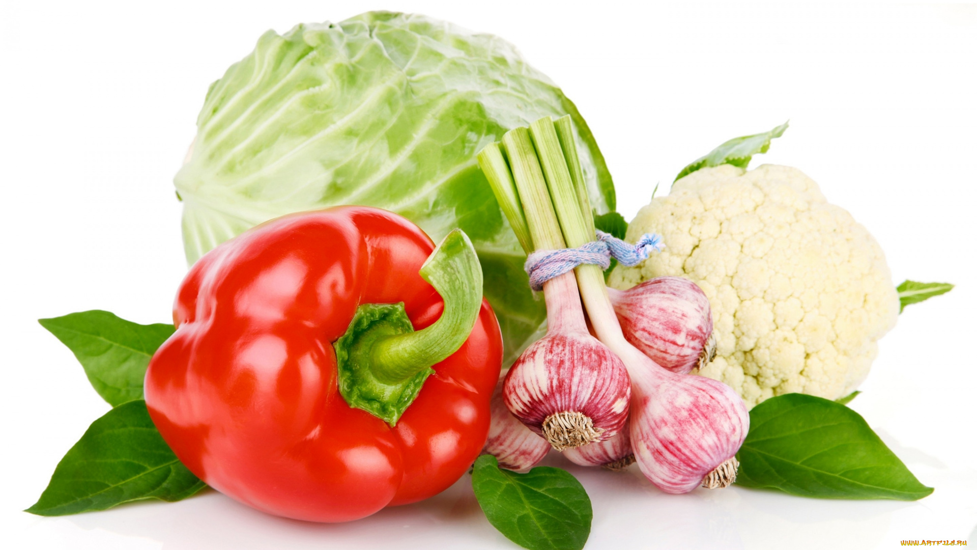 еда, овощи, базилик, перец, чеснок, капуста