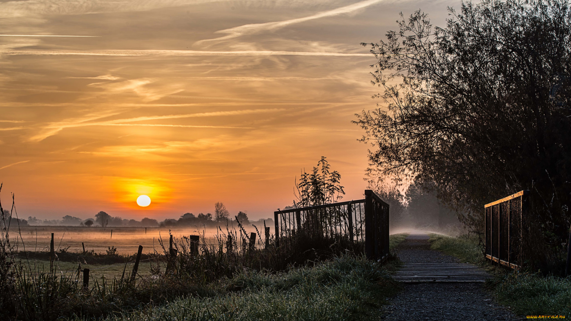 природа, восходы, закаты, вечер, сумерки
