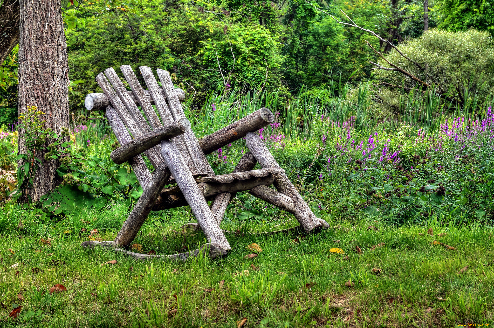 природа, другое, кресло, поляна