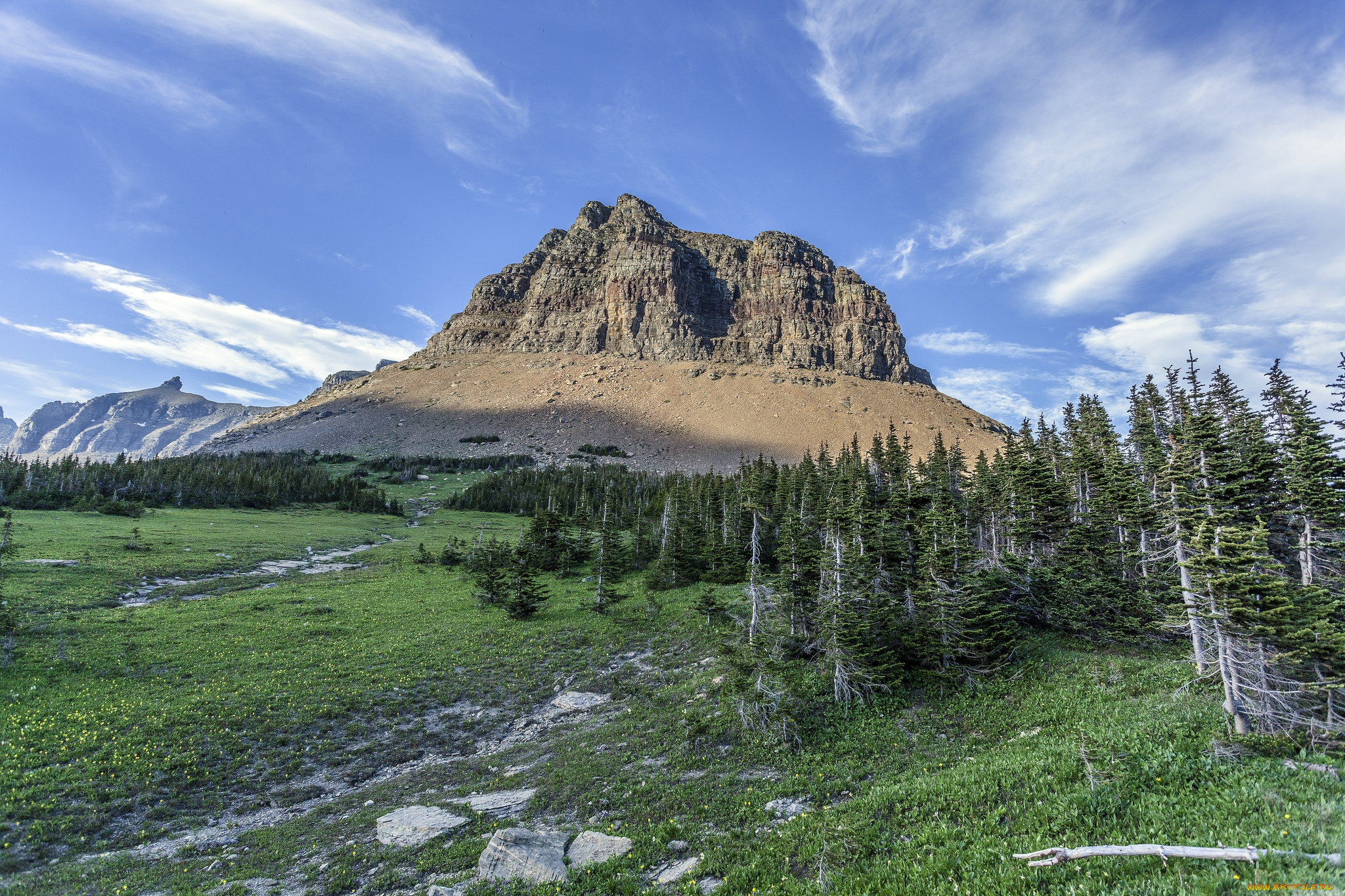 природа, пейзажи, горы, долина, лес