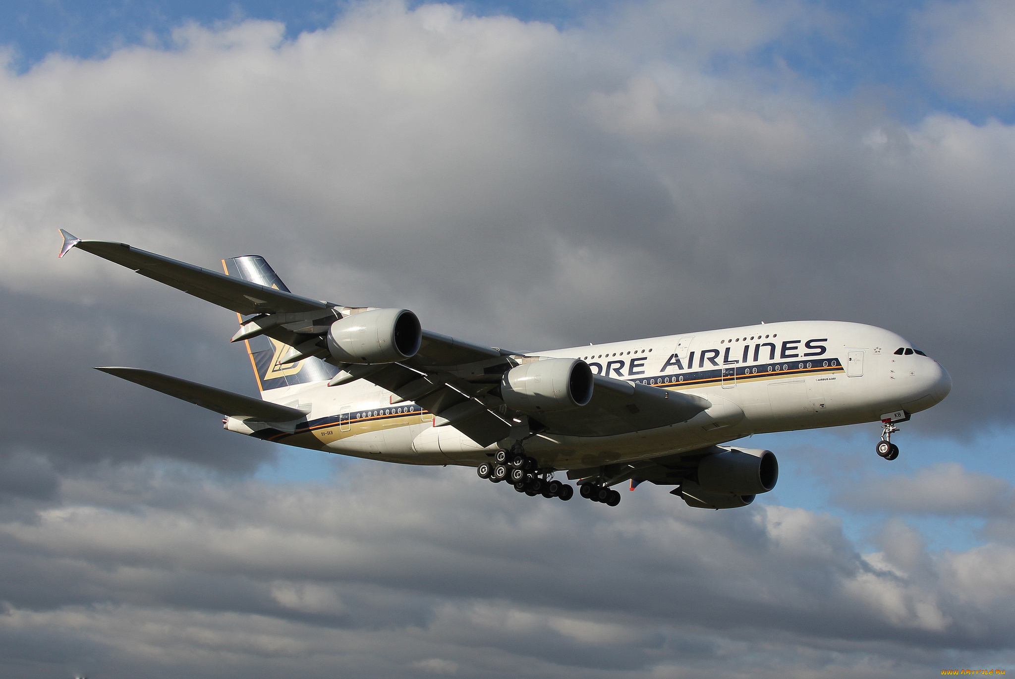 a380-841, airbus, авиация, пассажирские, самолёты, авиалайнер, взлет