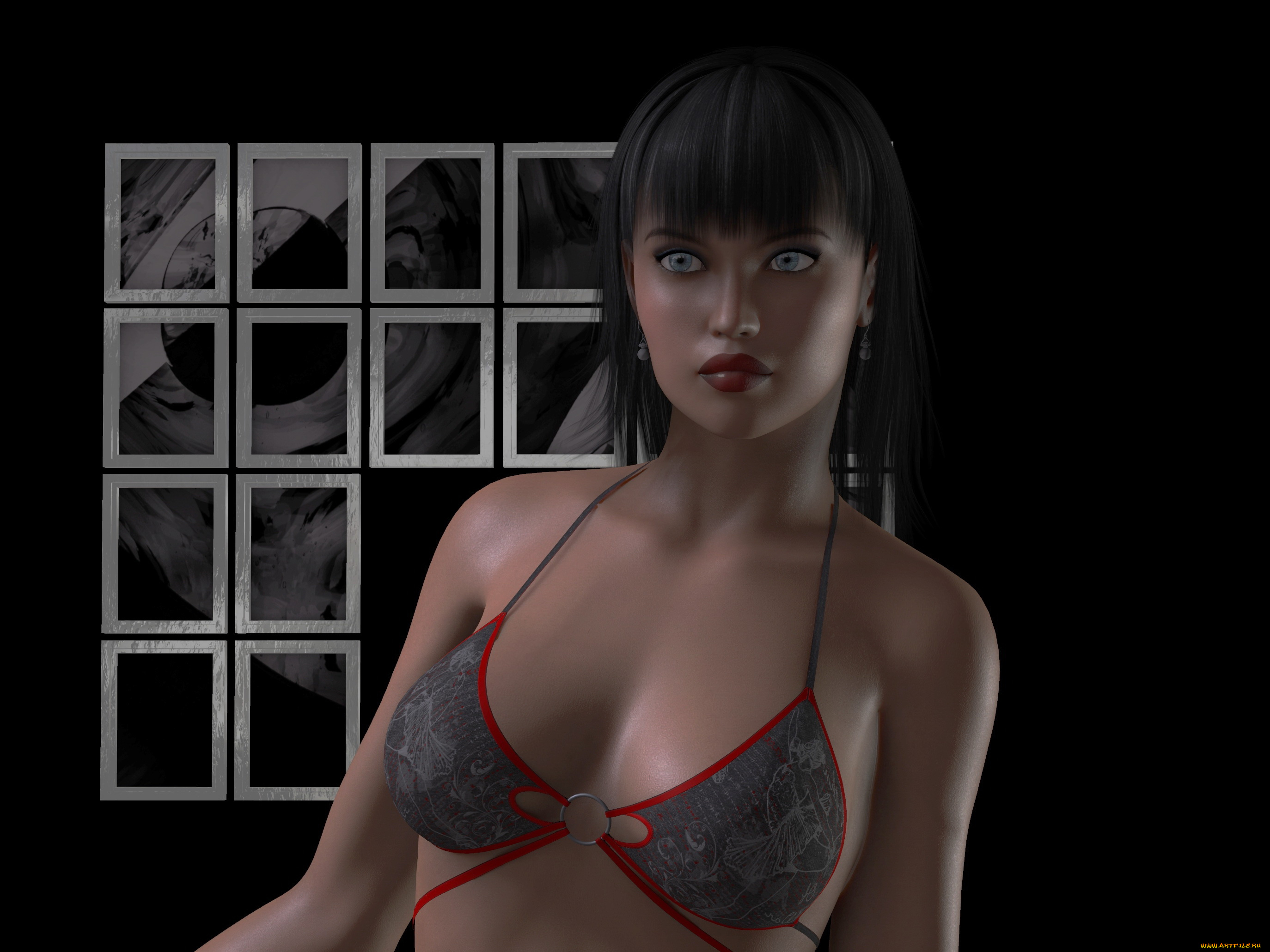 3д, графика, люди, , people, фон, взгляд, девушка