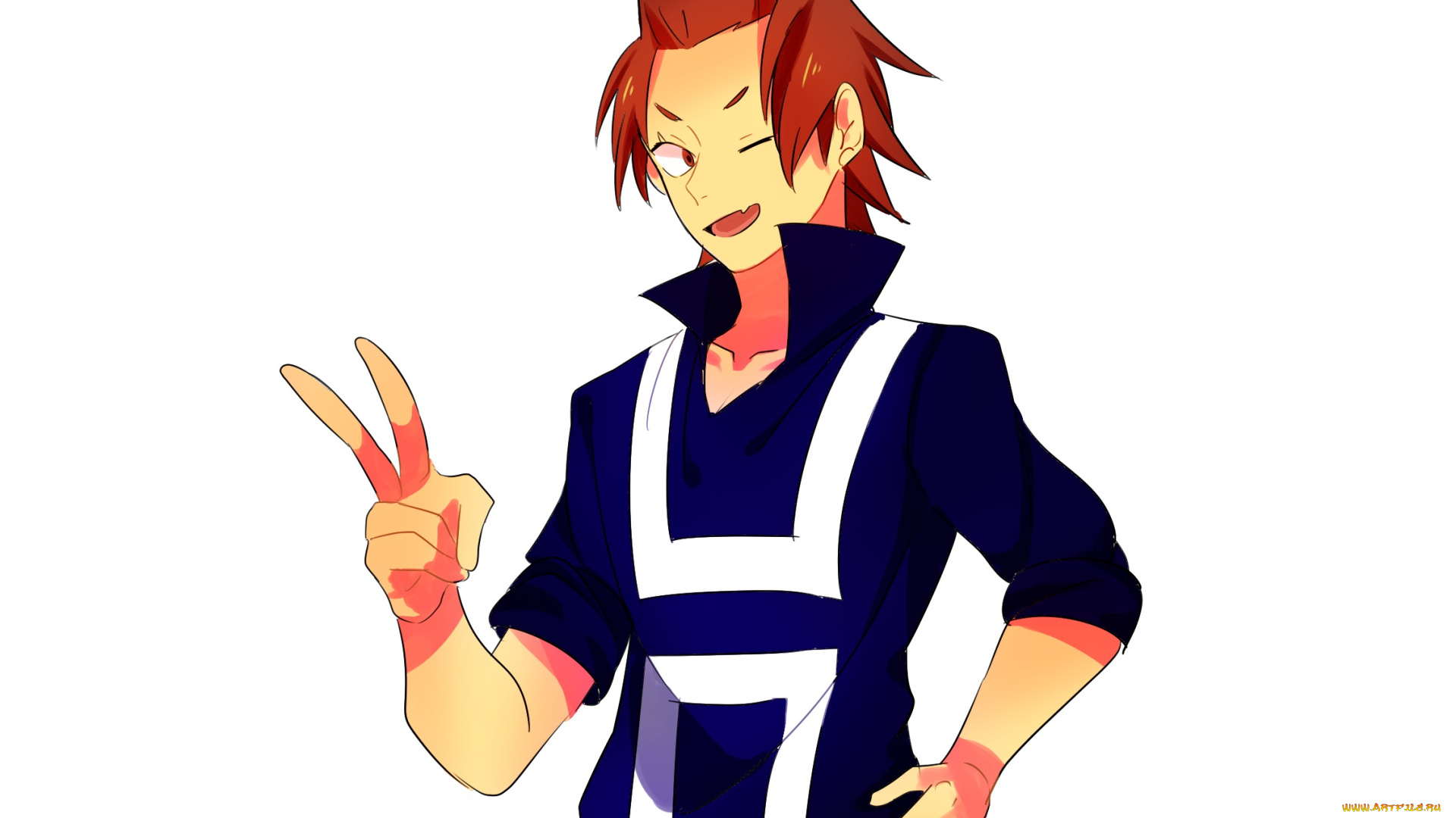 аниме, boku, no, hero, academia, kirishima, eijirou