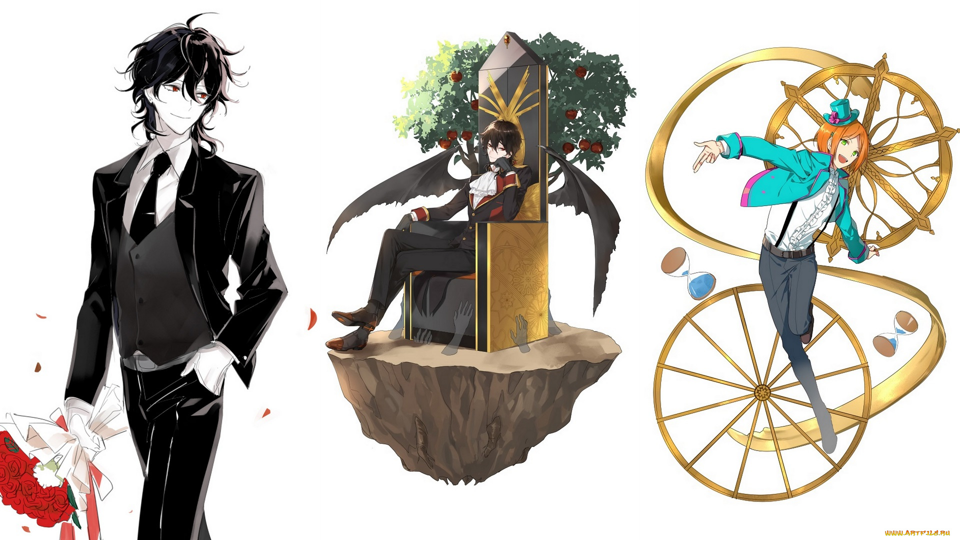 аниме, ensemble, stars, парни