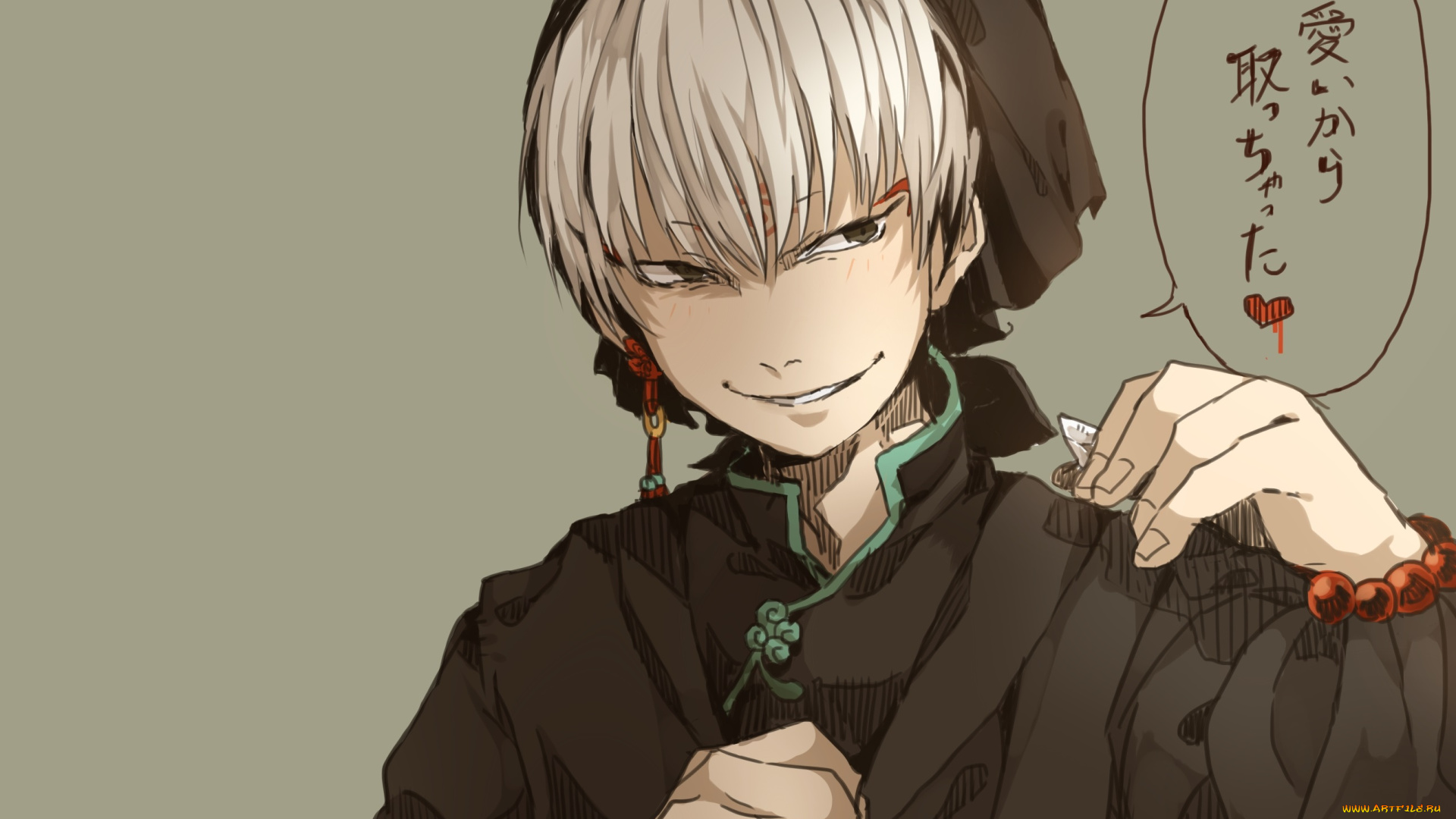 аниме, hoozuki, no, reitetsu, hakutaku