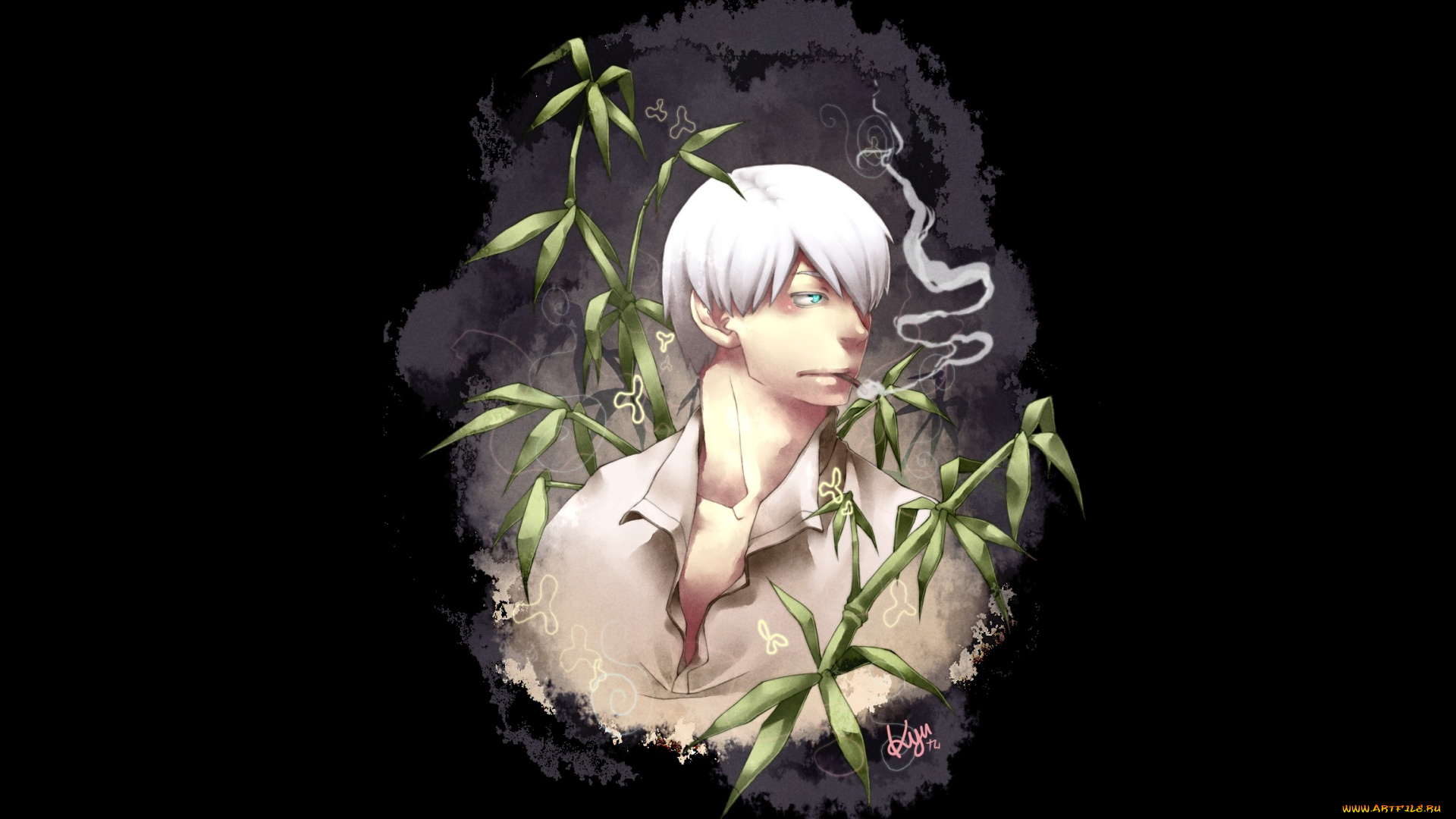 аниме, mushishi, ginko