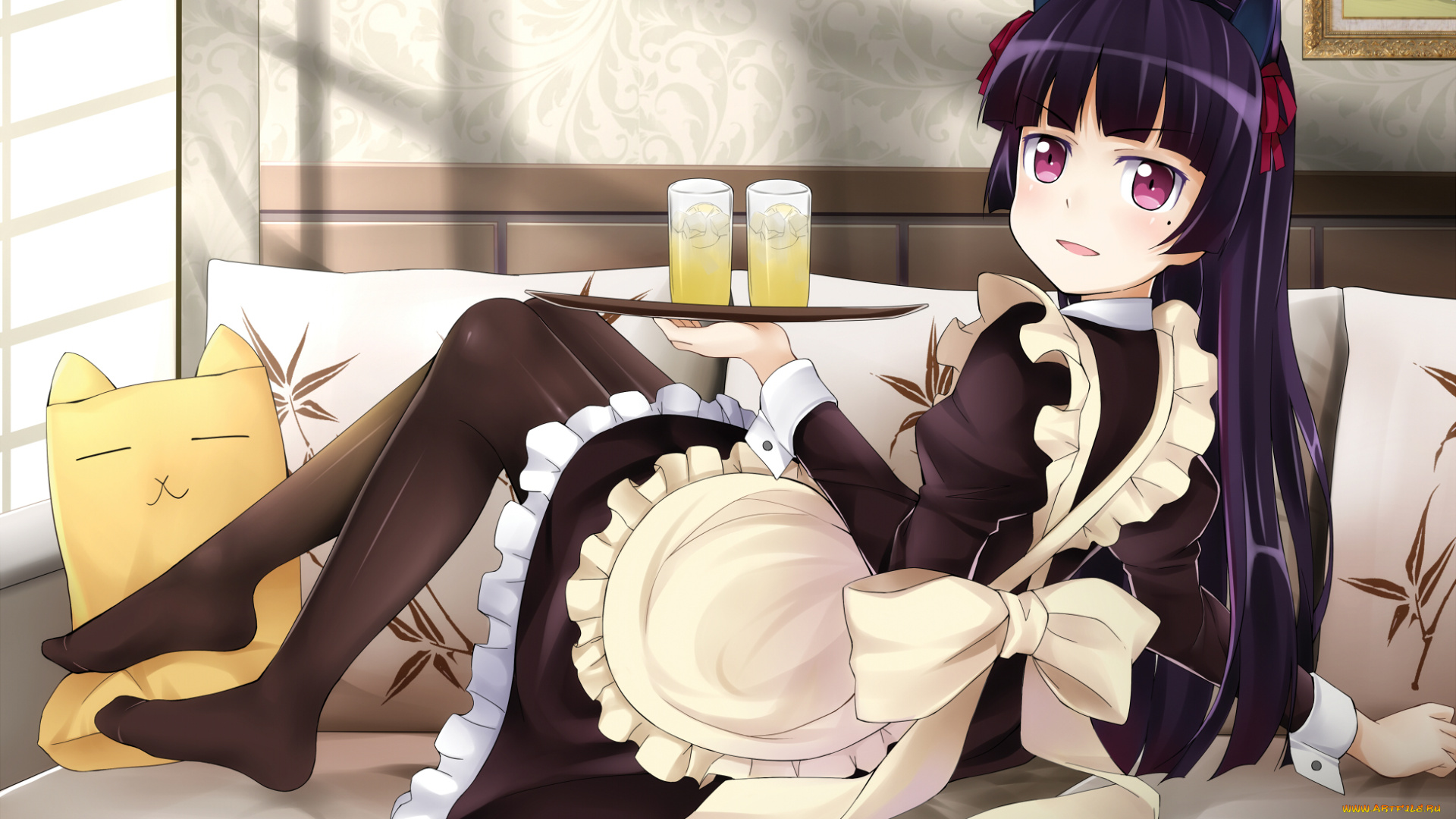 аниме, oreimo, фон, взгляд, девушка