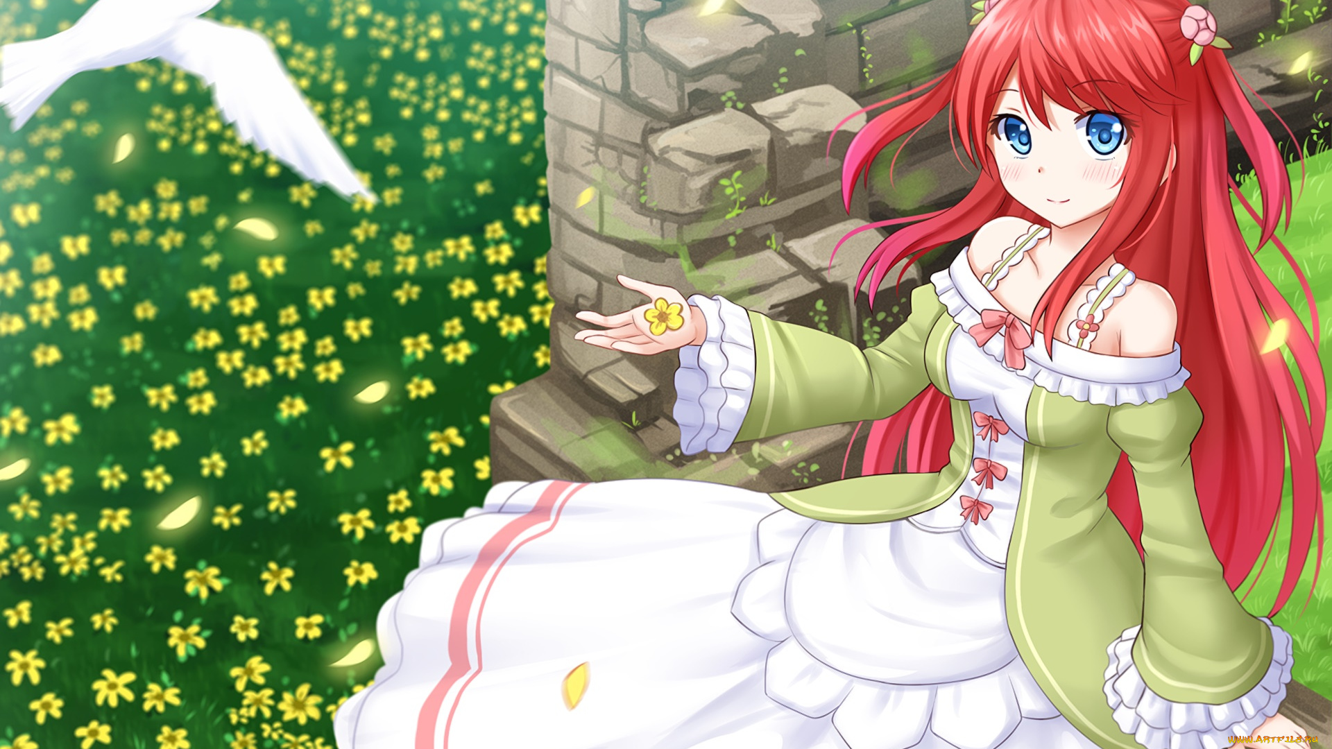 аниме, re, , zero, kara, hajimeru, isekai, seikatsu, фон, девушка, взгляд