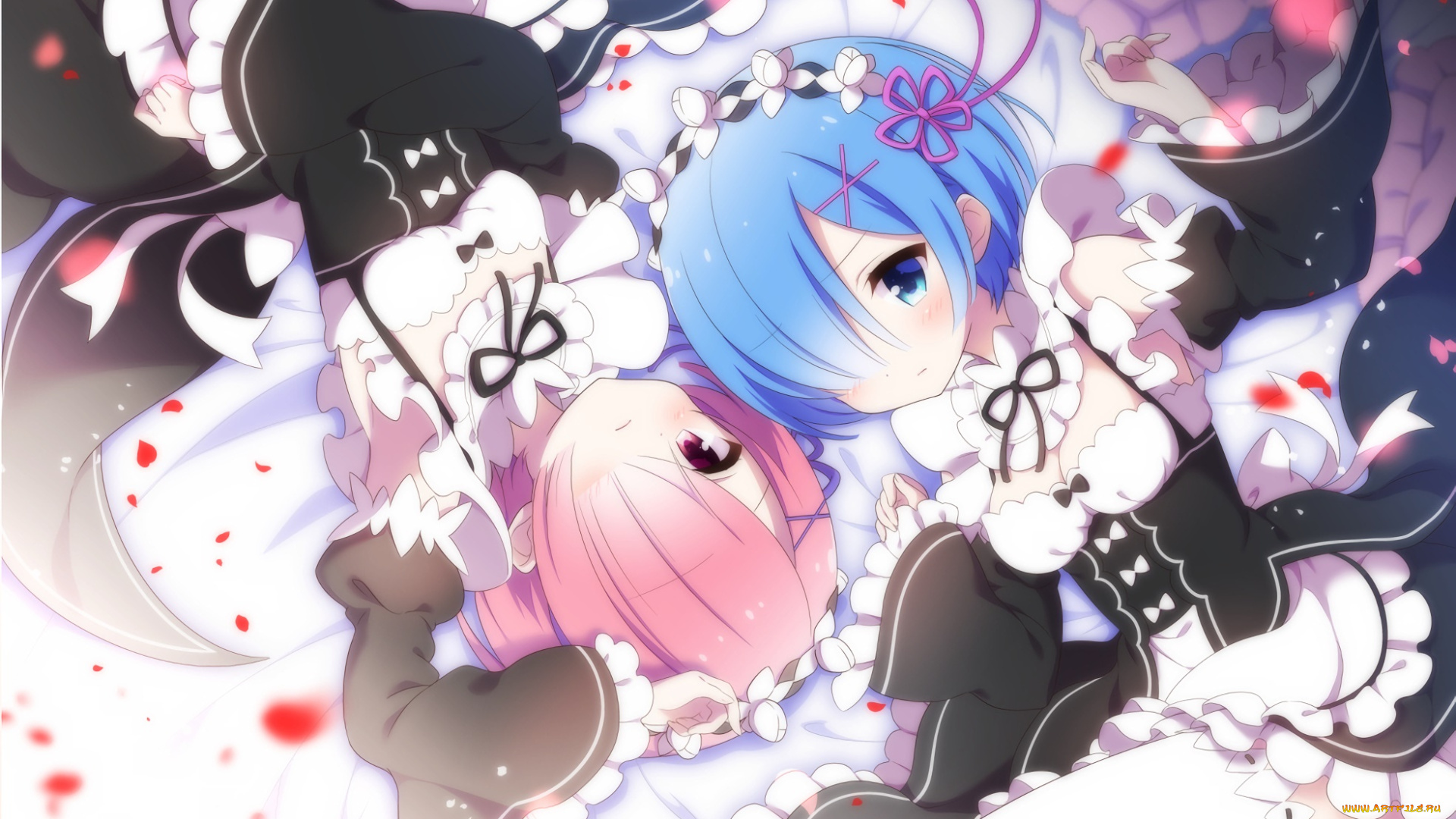 аниме, re, , zero, kara, hajimeru, isekai, seikatsu, фон, взгляд, девушки