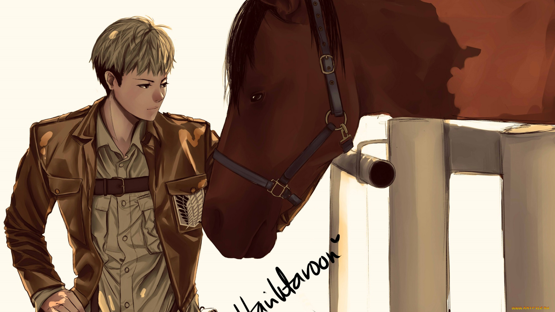 аниме, shingeki, no, kyojin, jean, kirschstein