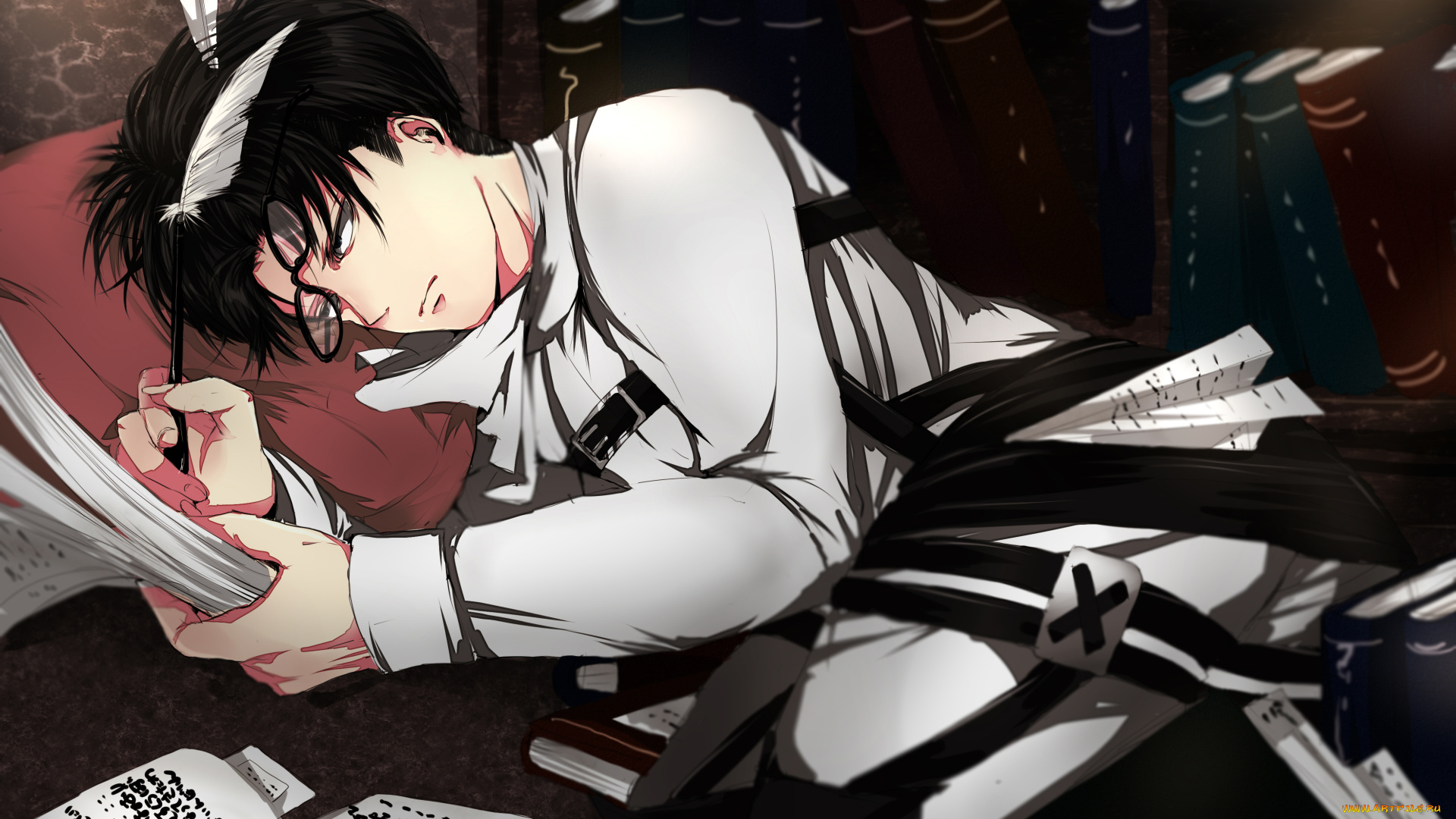 аниме, shingeki, no, kyojin, levi