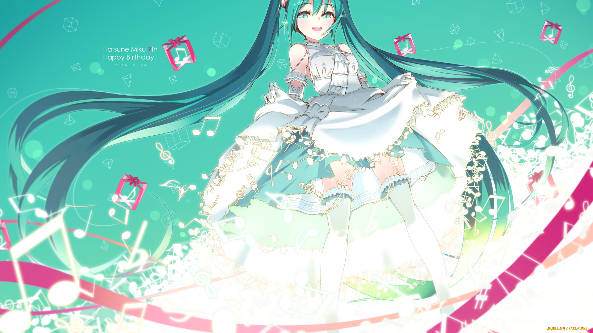 аниме, vocaloid, hatsune, miku
