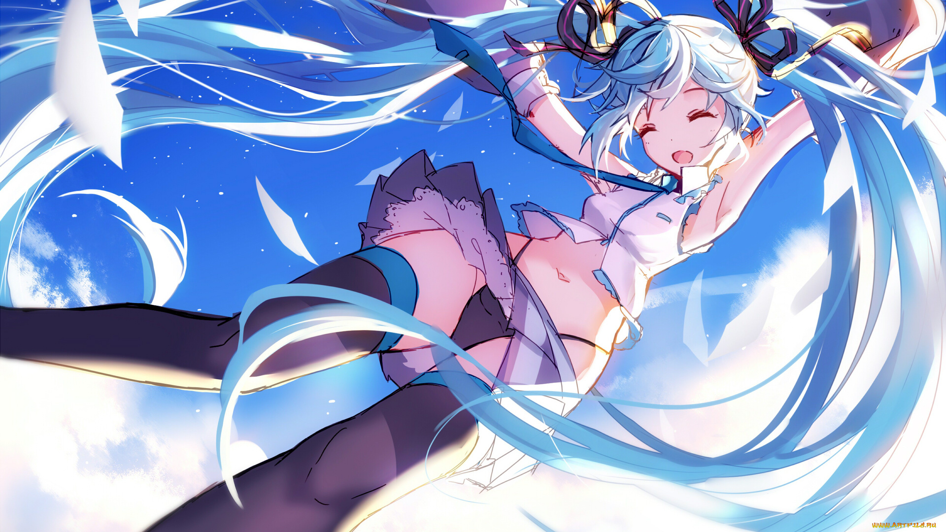 аниме, vocaloid, hatsune, miku