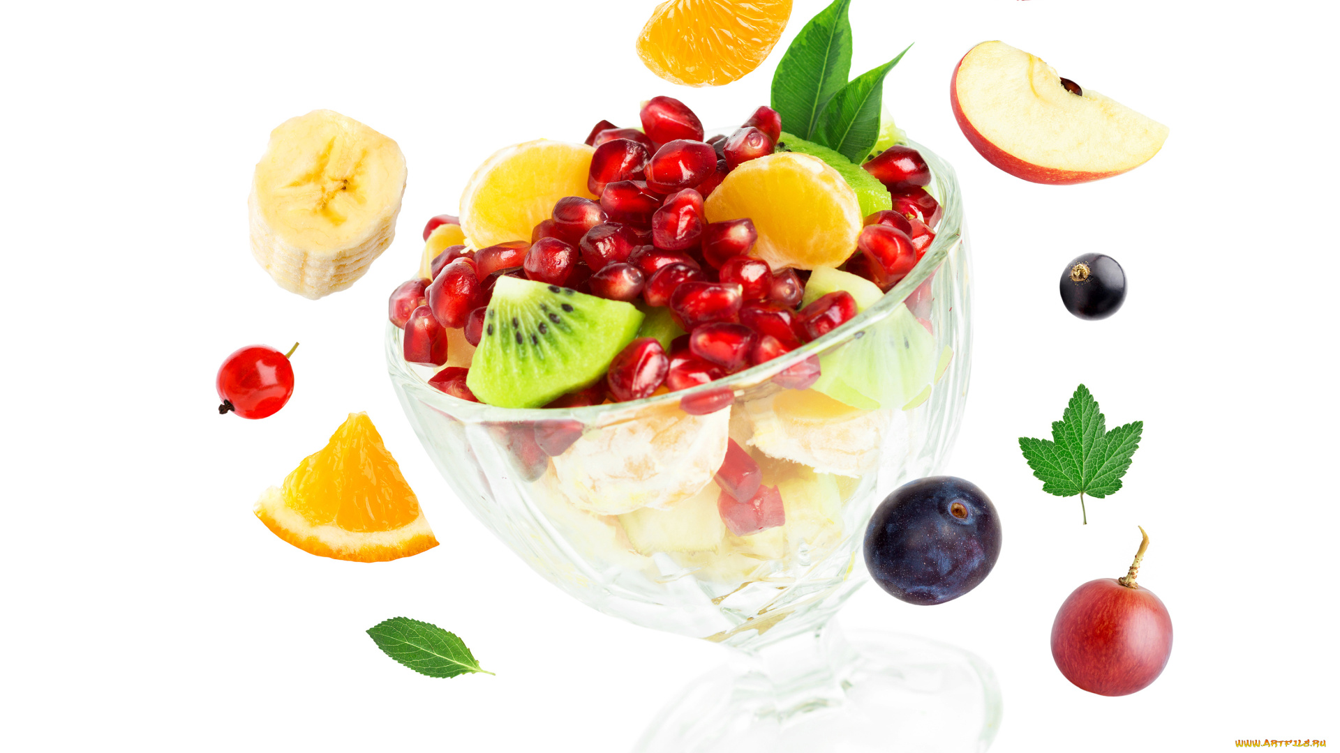 еда, фрукты, , ягоды, вишня, гранат, банан, киви, яблоко, fruits, strawberry, berry, apple, orange, pomegranate, смородина, черника, клубника, апельсин, мандарин