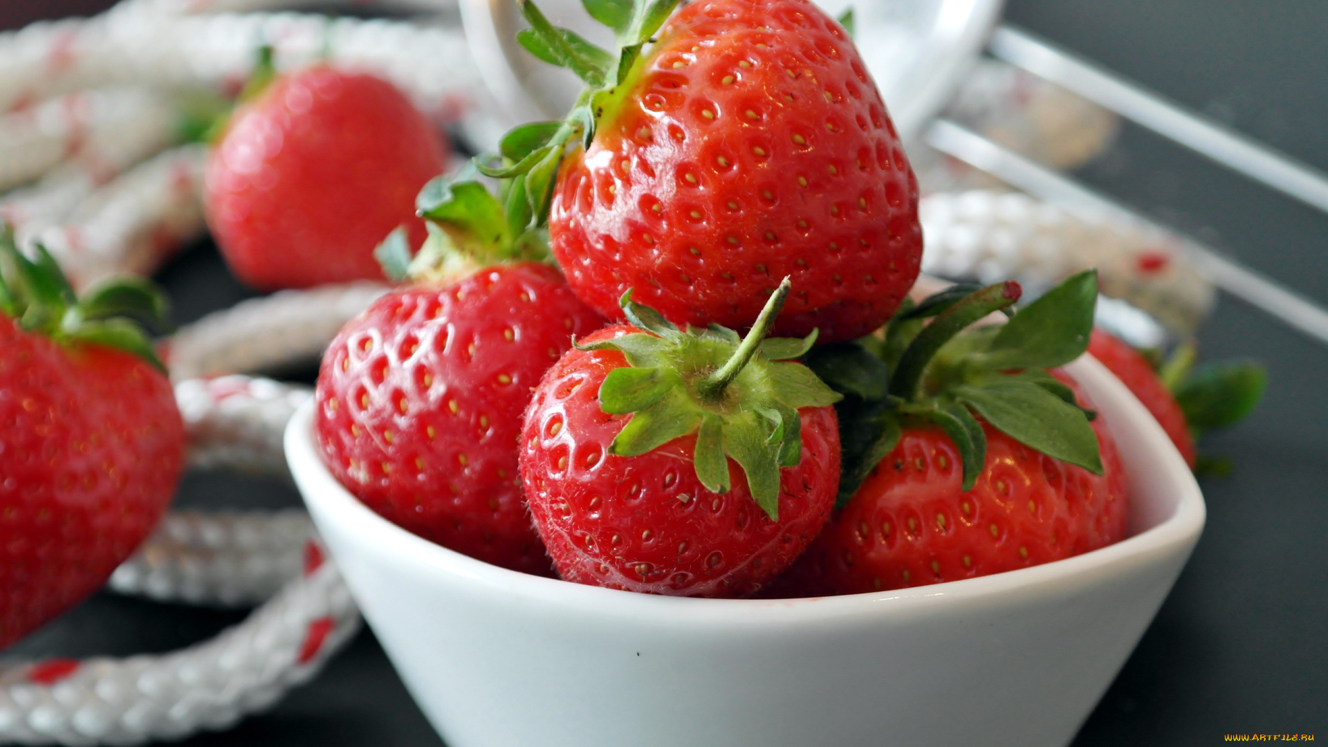 еда, клубника, , земляника, миска, ягоды