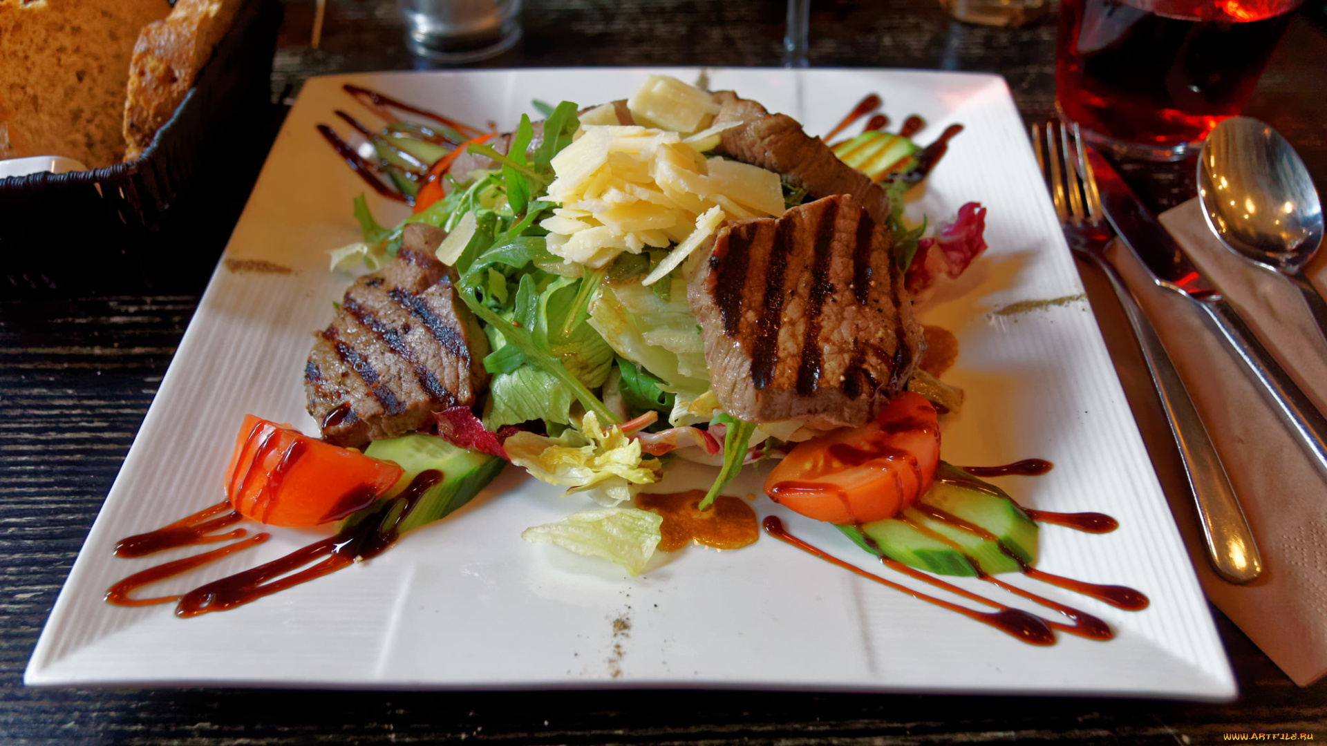 еда, мясные, блюда, мясо, овощи