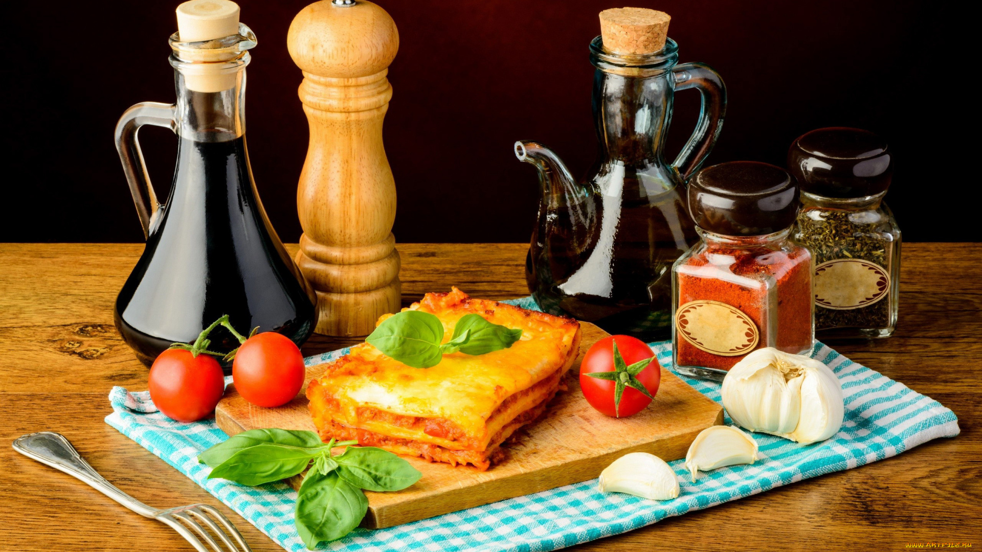еда, разное, лазанья, соусы, мельница, чеснок, помидоры, томаты