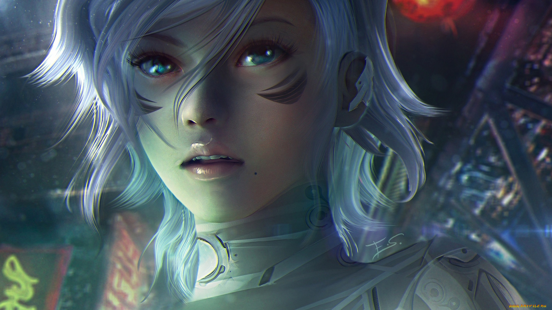 фэнтези, девушки, взгляд, лицо, девушка