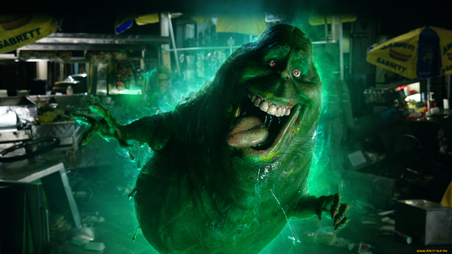 кино, фильмы, ghostbusters, slimer, лизун