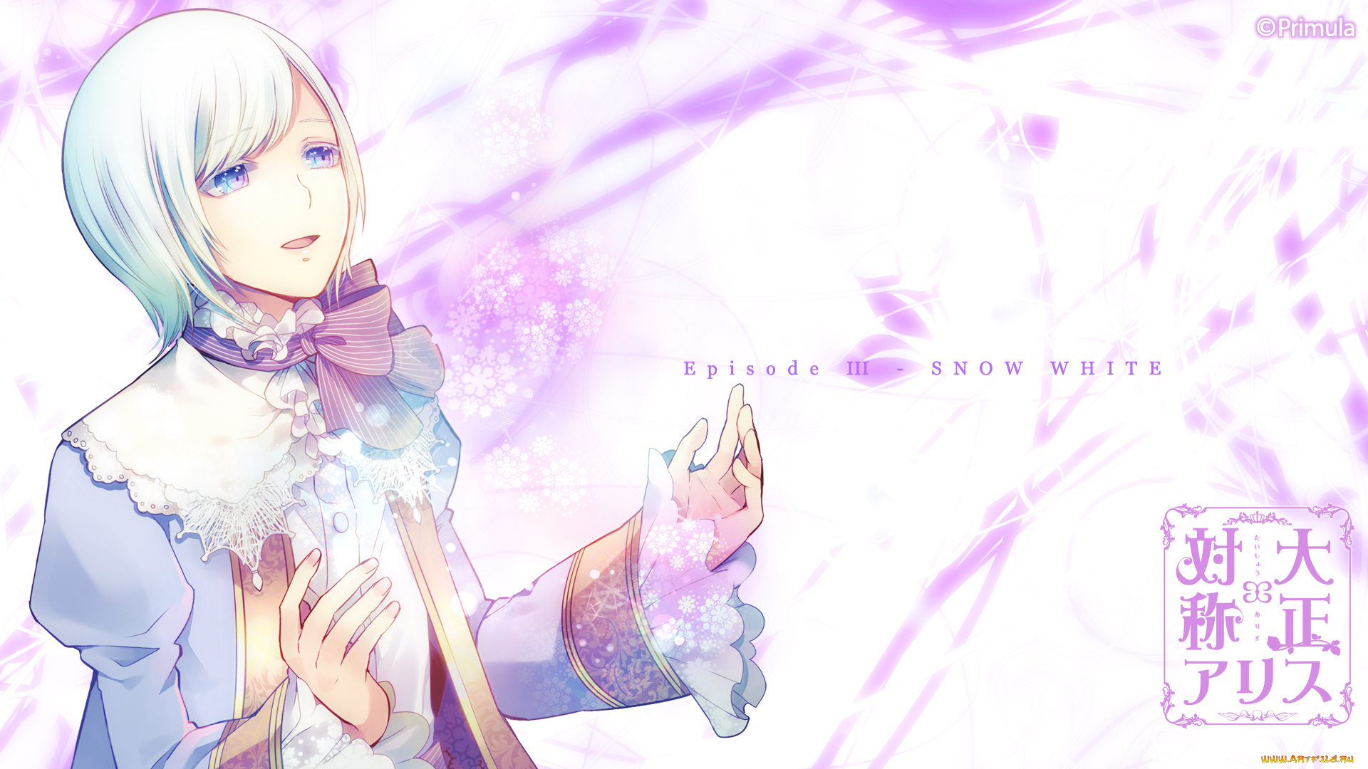 taishou, x, alice, аниме, фон, девушка, взгляд