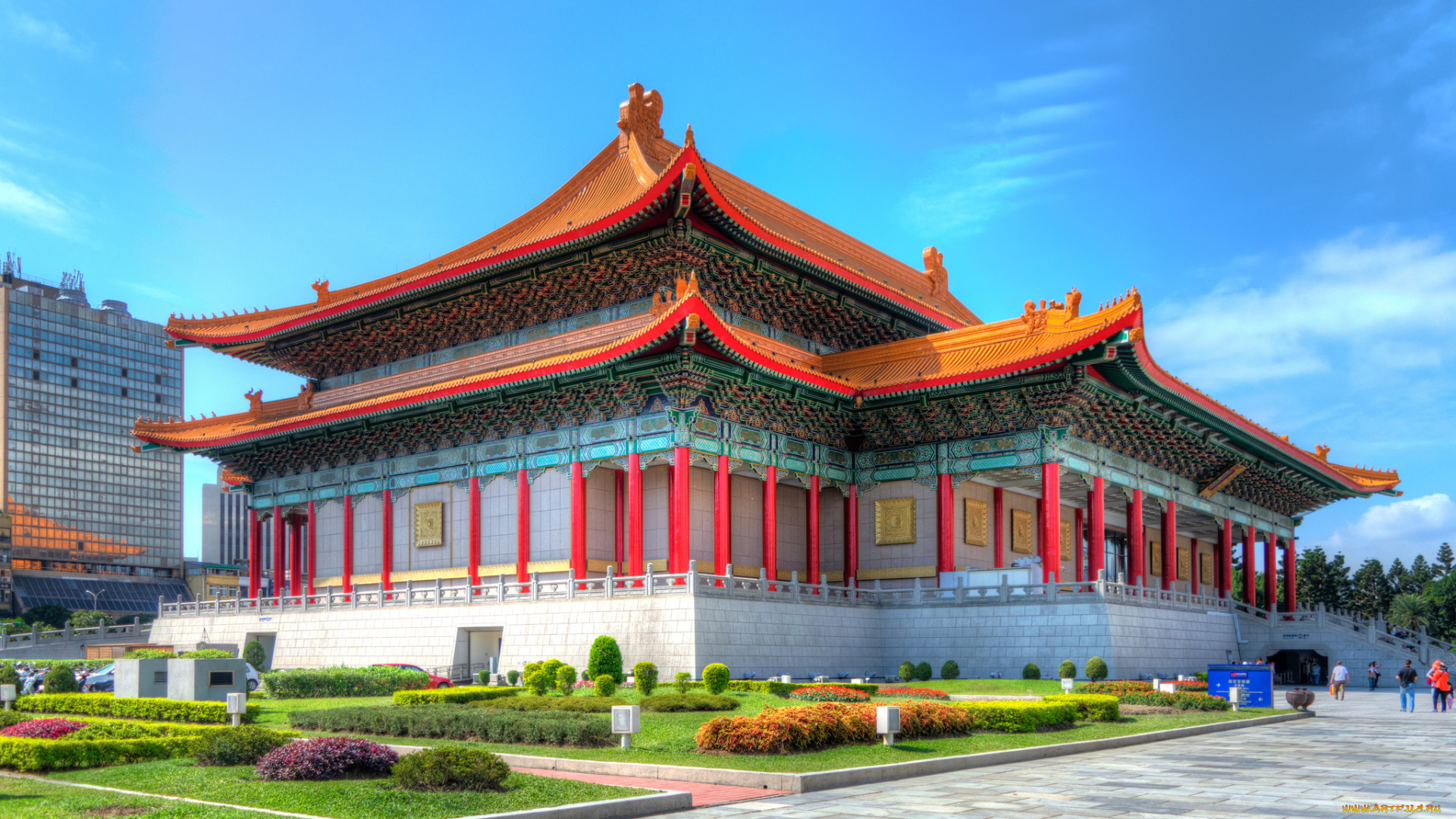 zhong, zheng, memorial, park, , taipei, , taiwan, города, тайбэй, , тайвань, , китай, храм