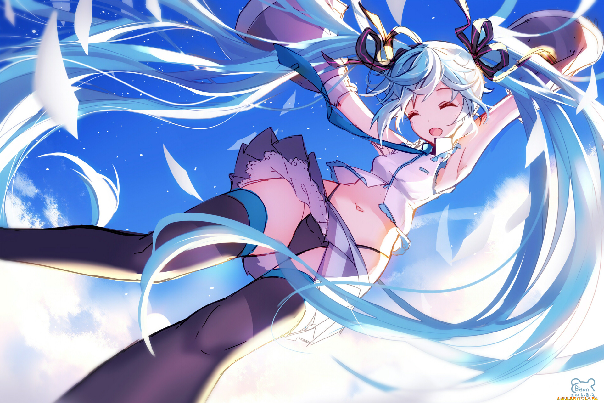 аниме, vocaloid, hatsune, miku