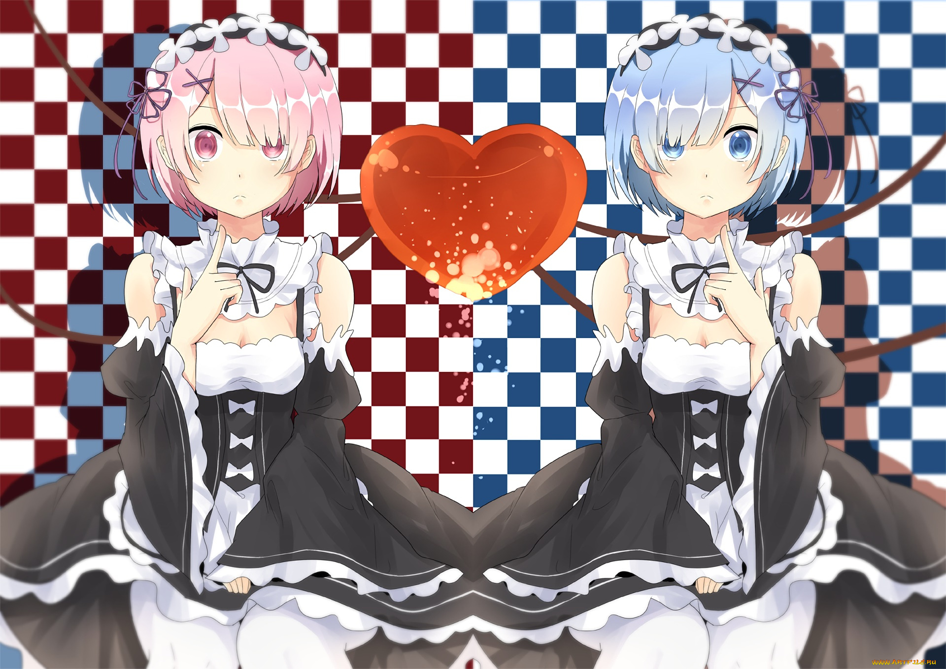 аниме, re, , zero, kara, hajimeru, isekai, seikatsu, фон, взгляд, девушки