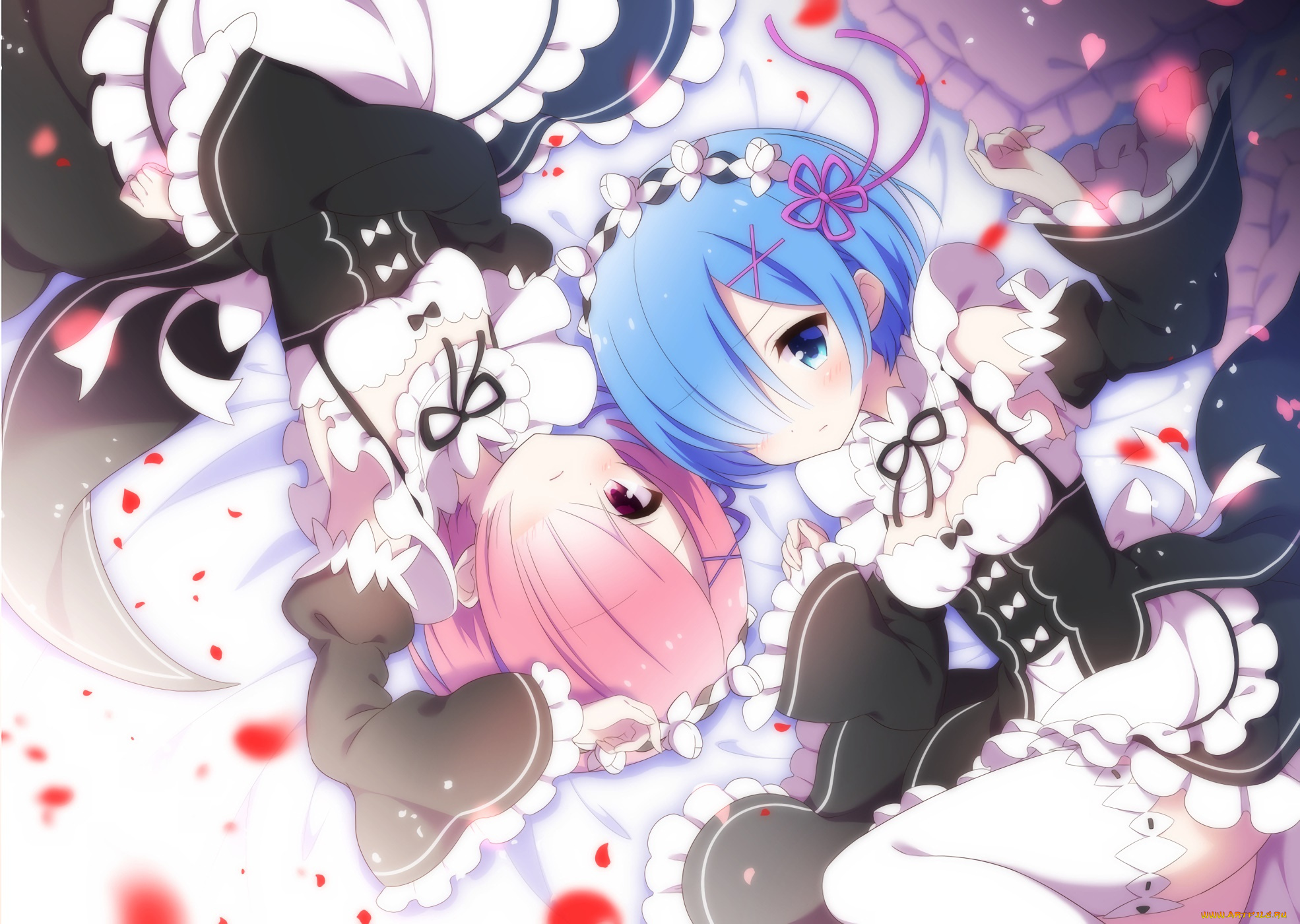 аниме, re, , zero, kara, hajimeru, isekai, seikatsu, фон, взгляд, девушки