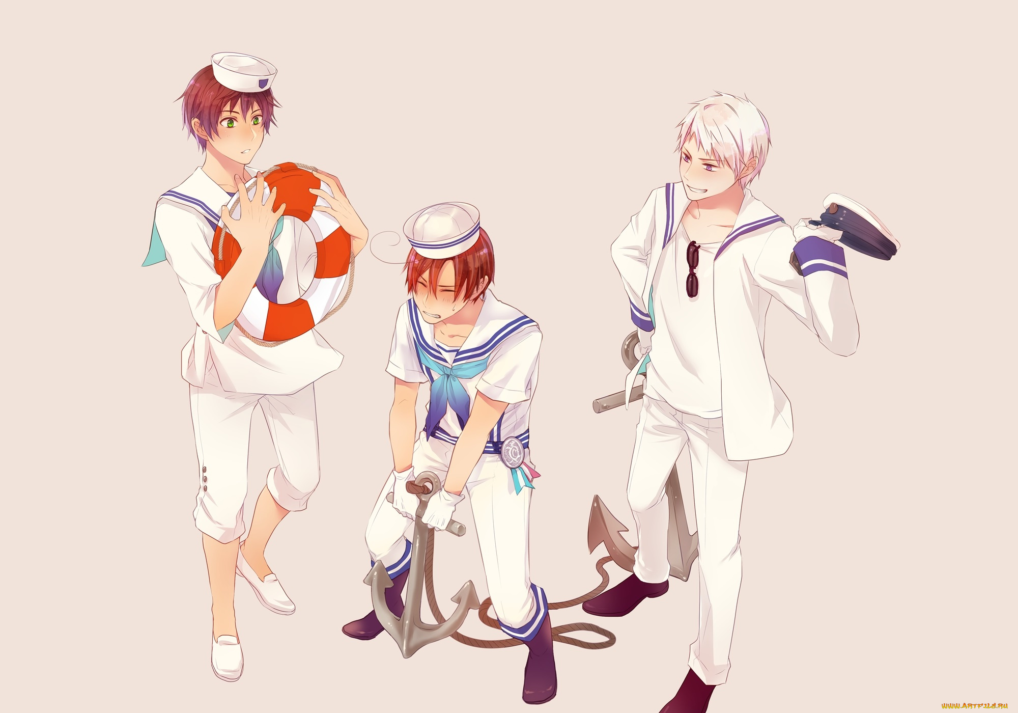 аниме, hetalia, , axis, powers, парни