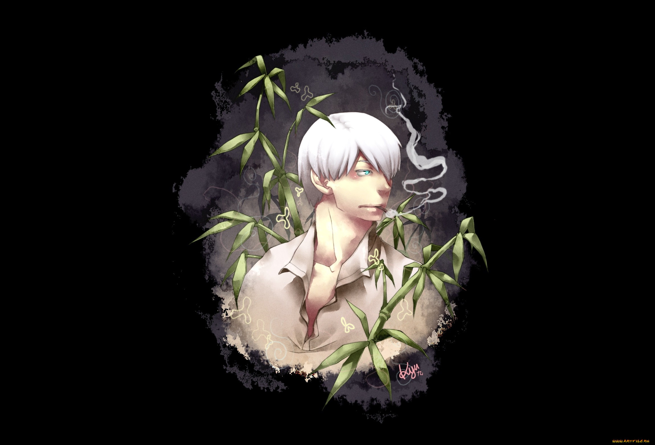 аниме, mushishi, ginko