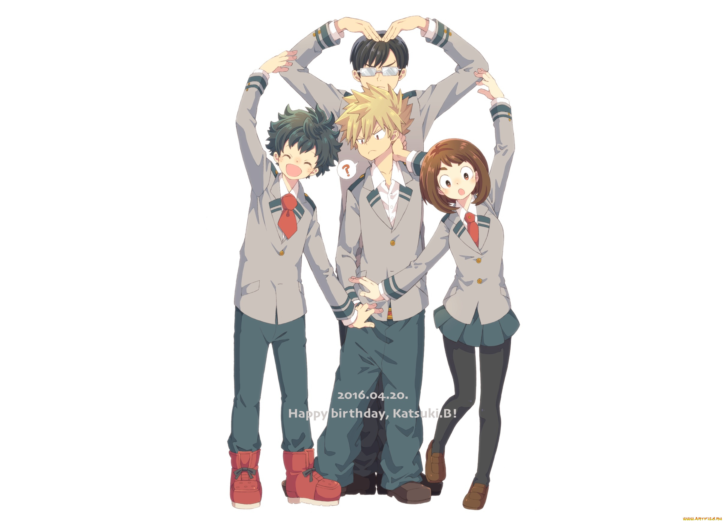 аниме, boku, no, hero, academia, девушка, парни