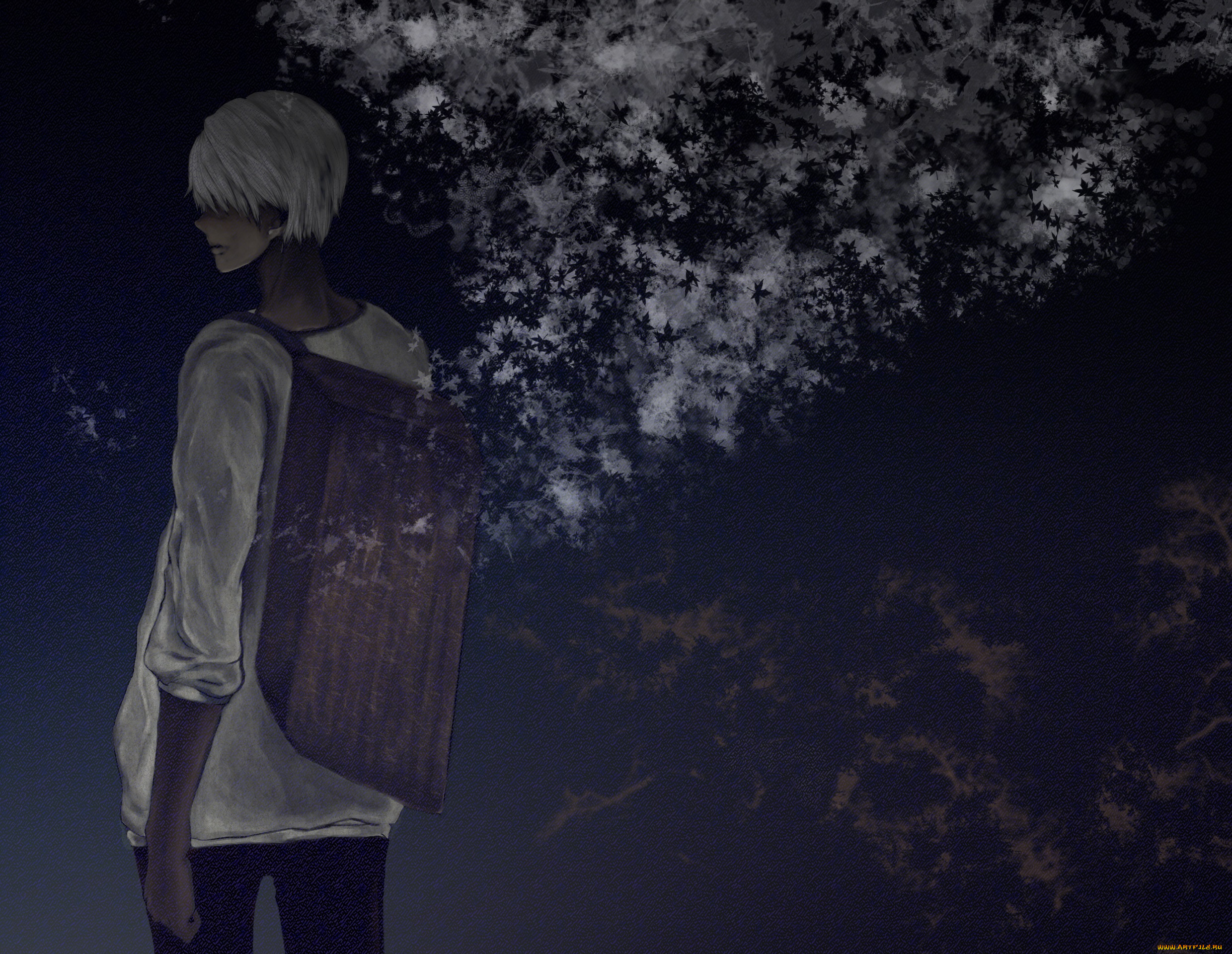 аниме, mushishi, ginko