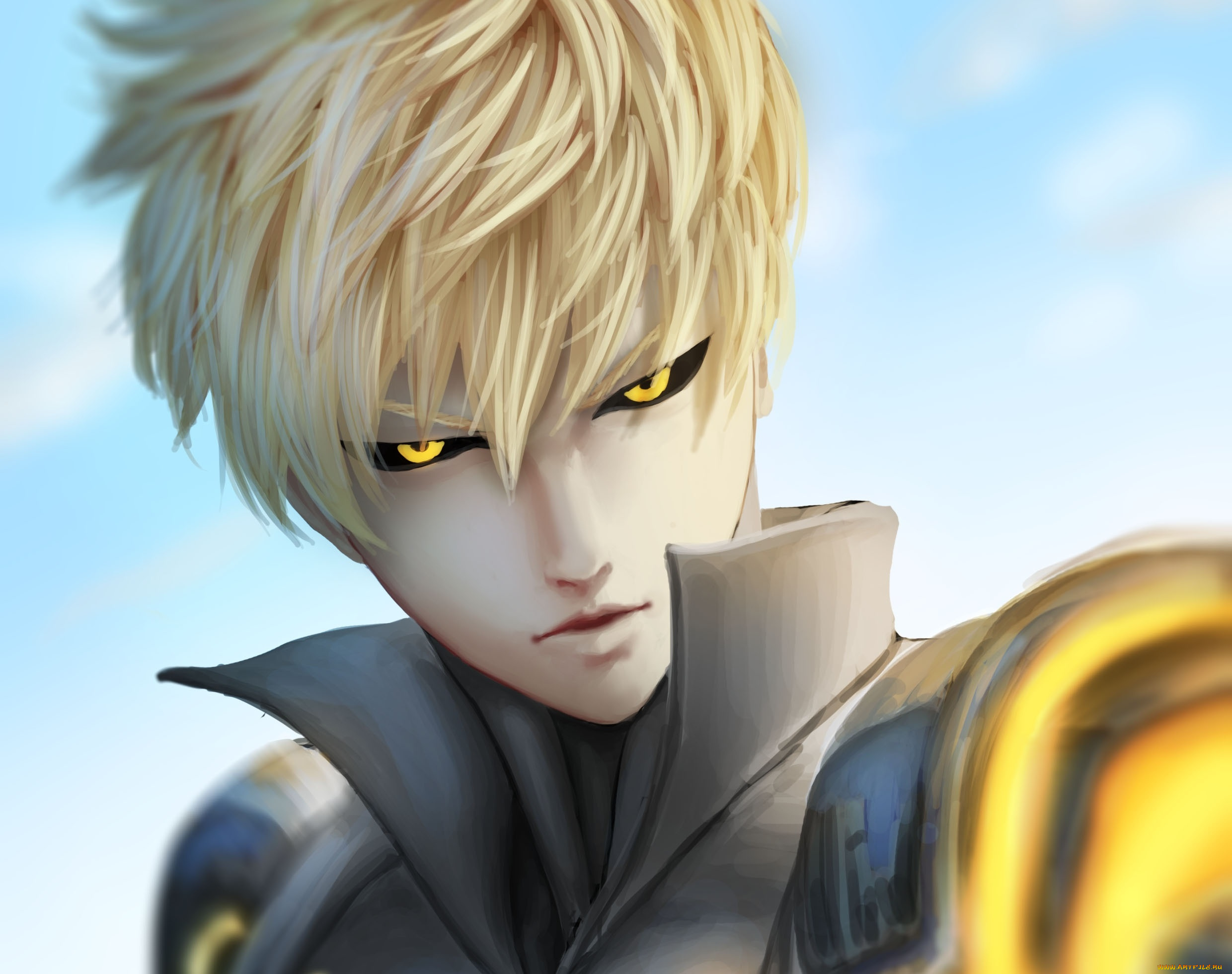 аниме, one, punch, man, генос, ??????, ?????