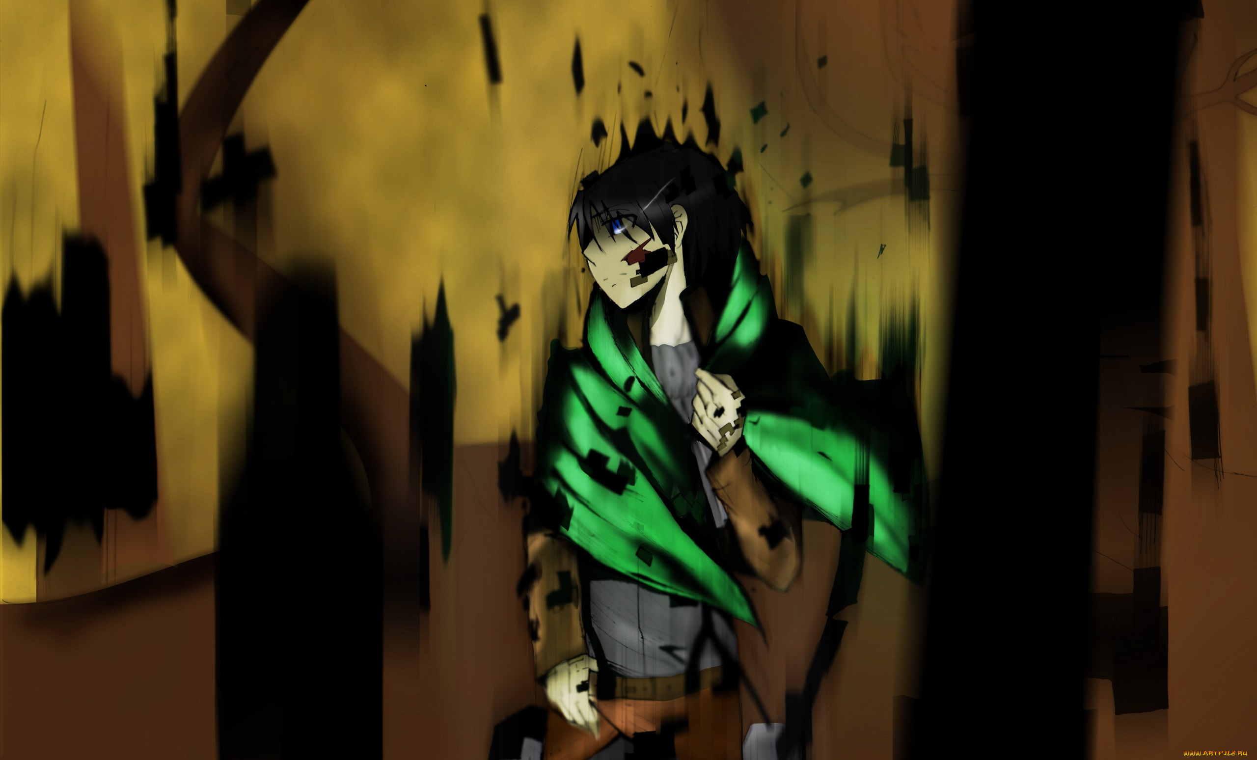 аниме, shingeki, no, kyojin, levi