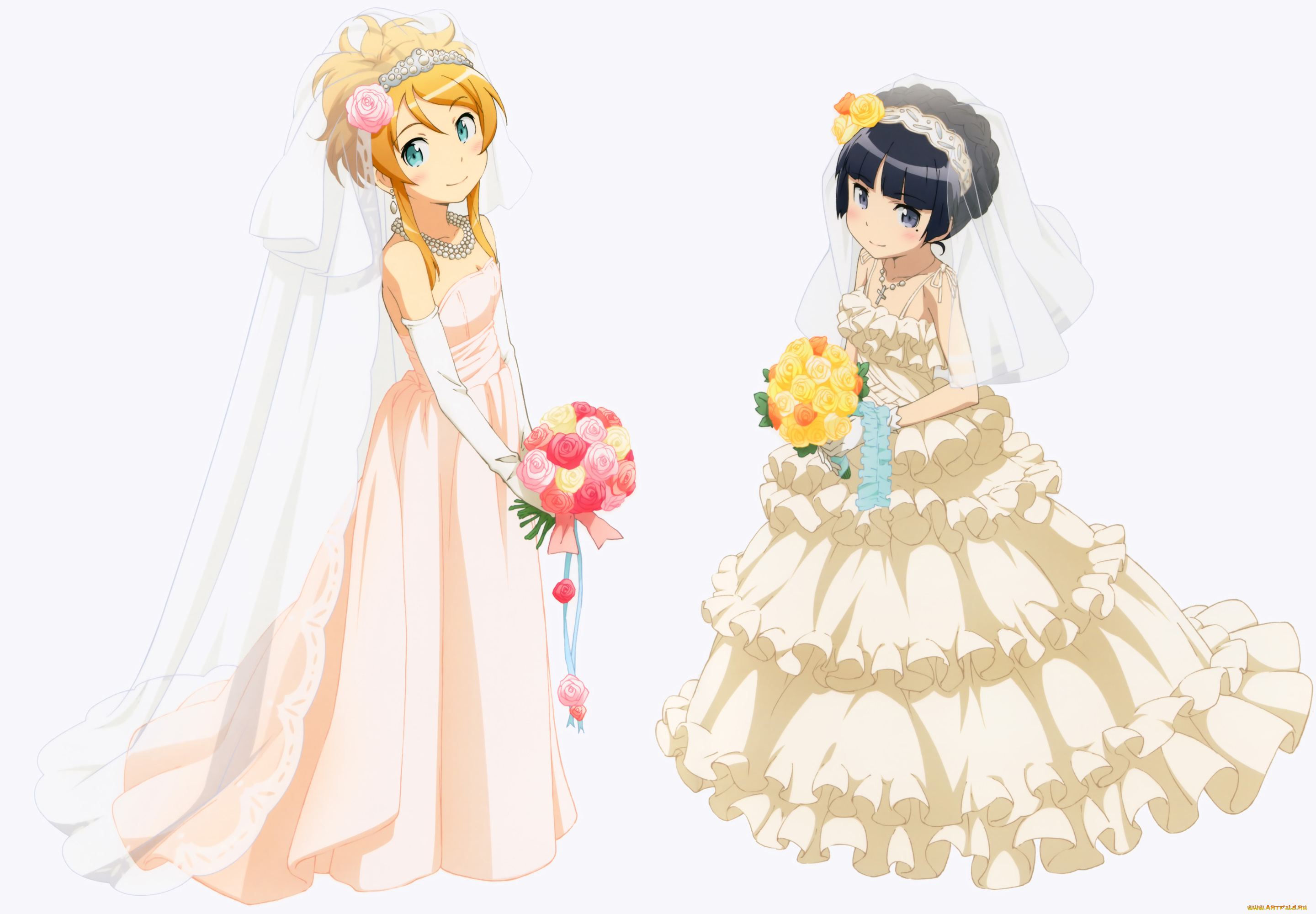 аниме, oreimo, фон, взгляд, девушки