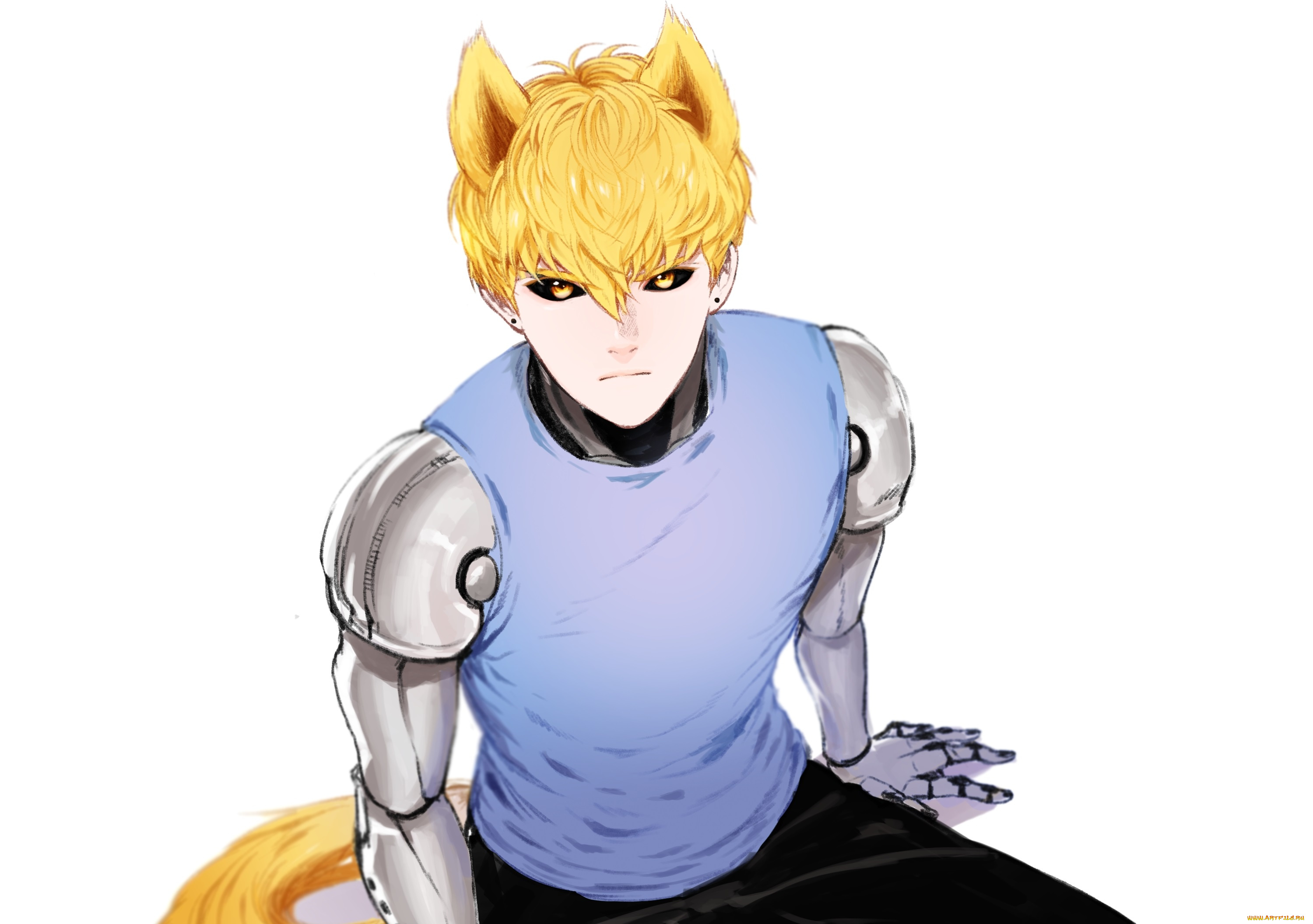 аниме, one, punch, man, генос