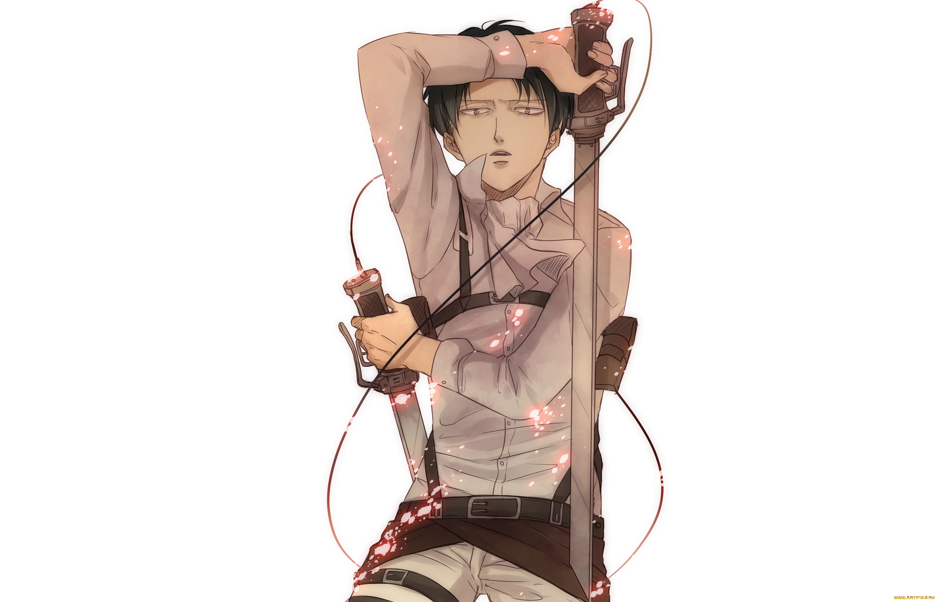 аниме, shingeki, no, kyojin, levi
