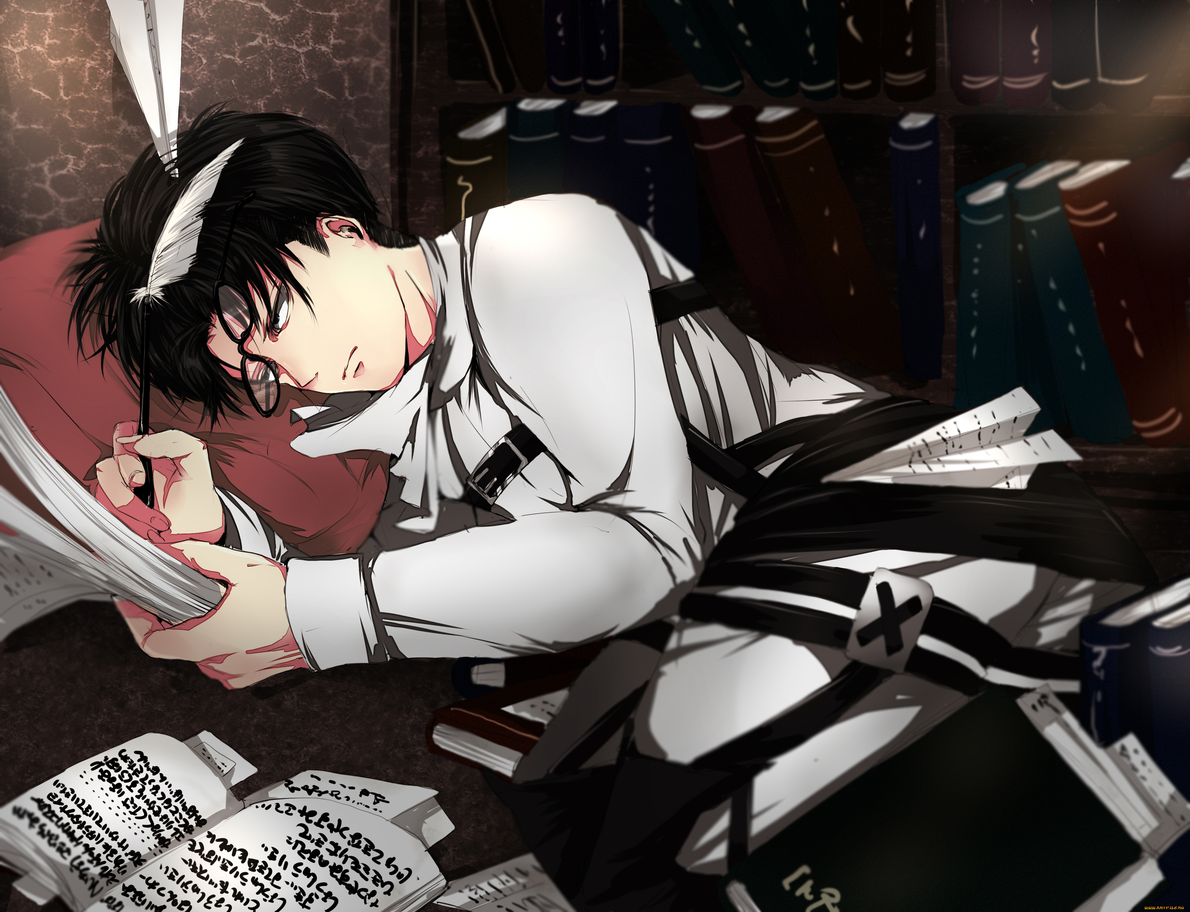 аниме, shingeki, no, kyojin, levi