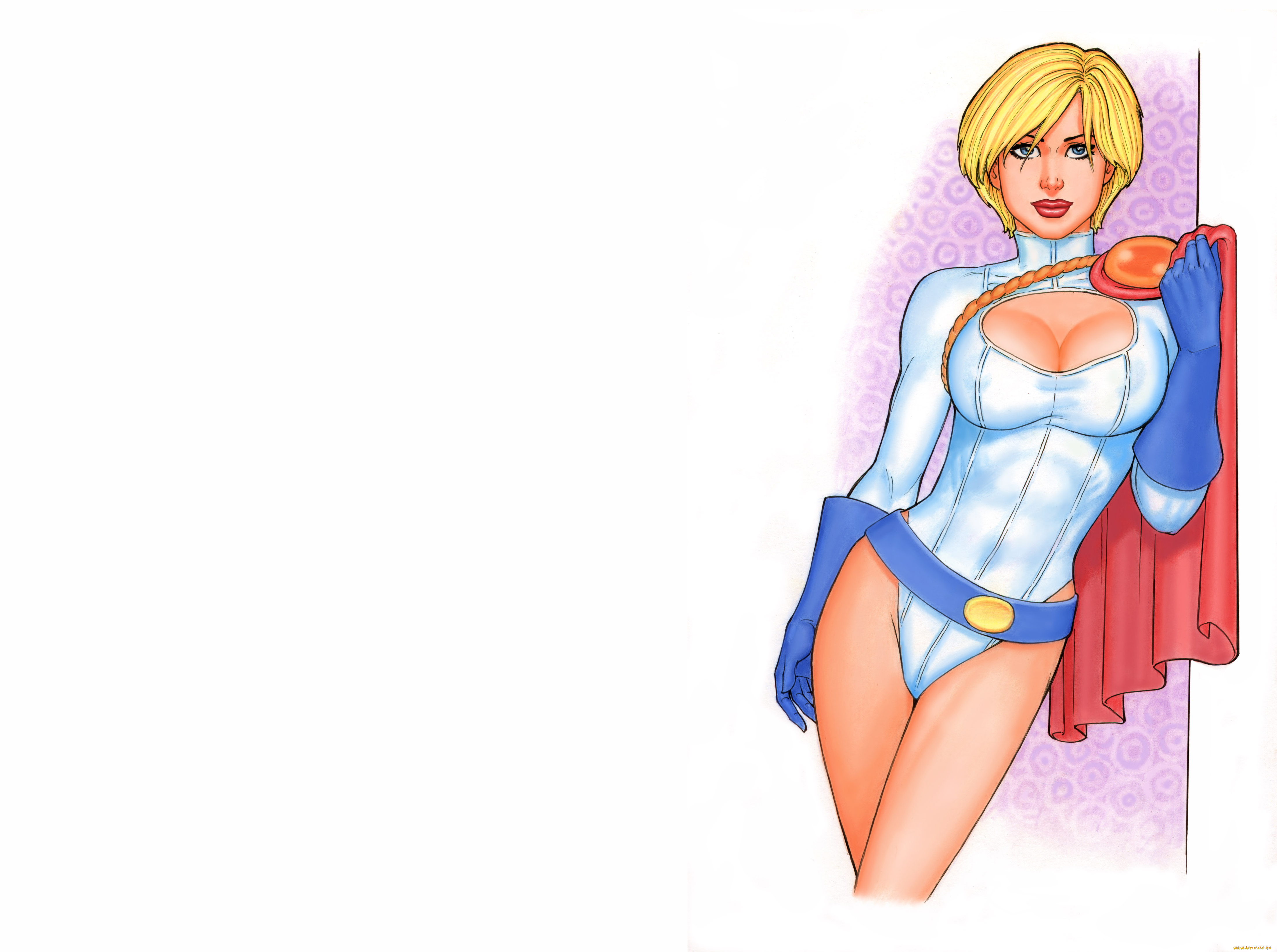 рисованное, комиксы, униформа, девушка, взгляд, фон