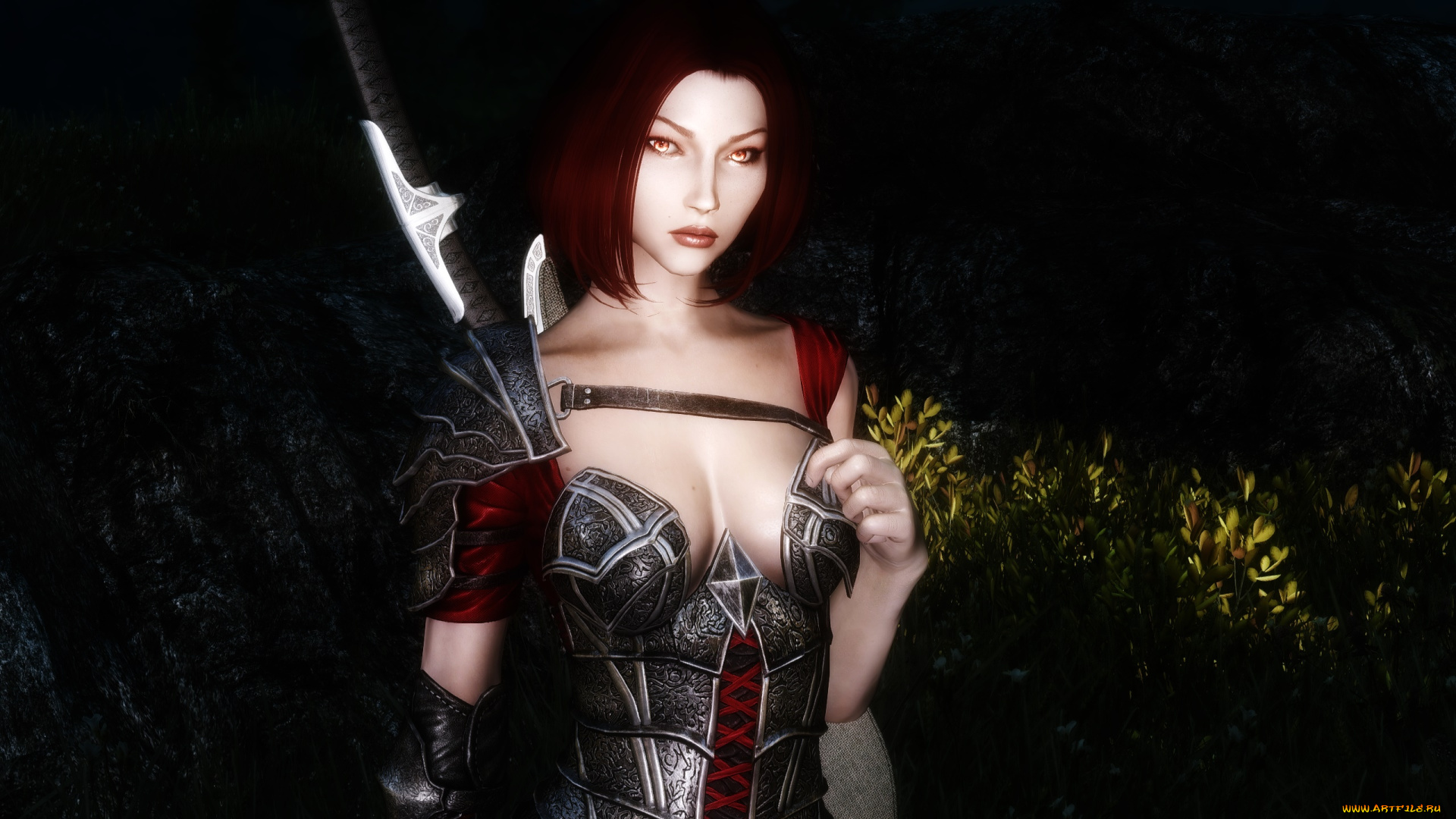 3д, графика, амазонки, , amazon, девушка, взгляд, фон