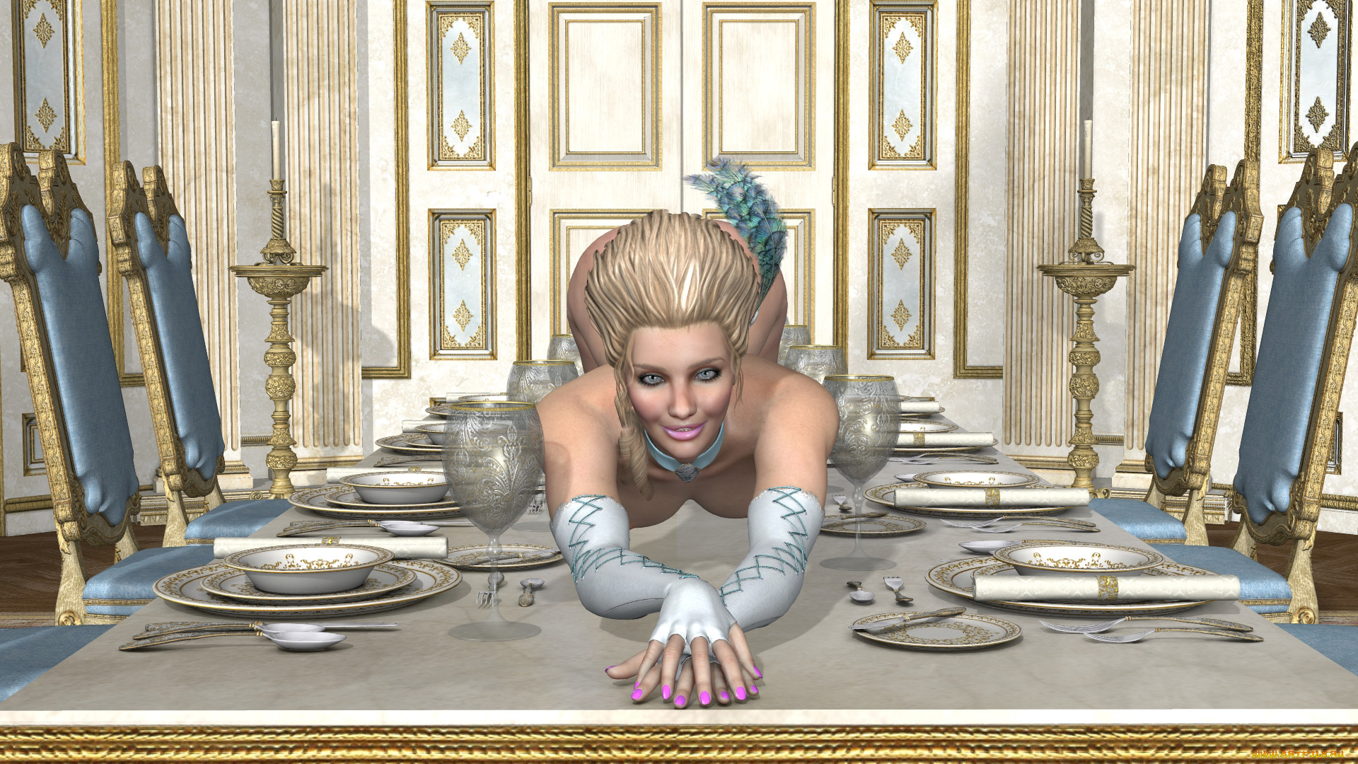 3д, графика, люди, , people, девушка, взгляд, фон