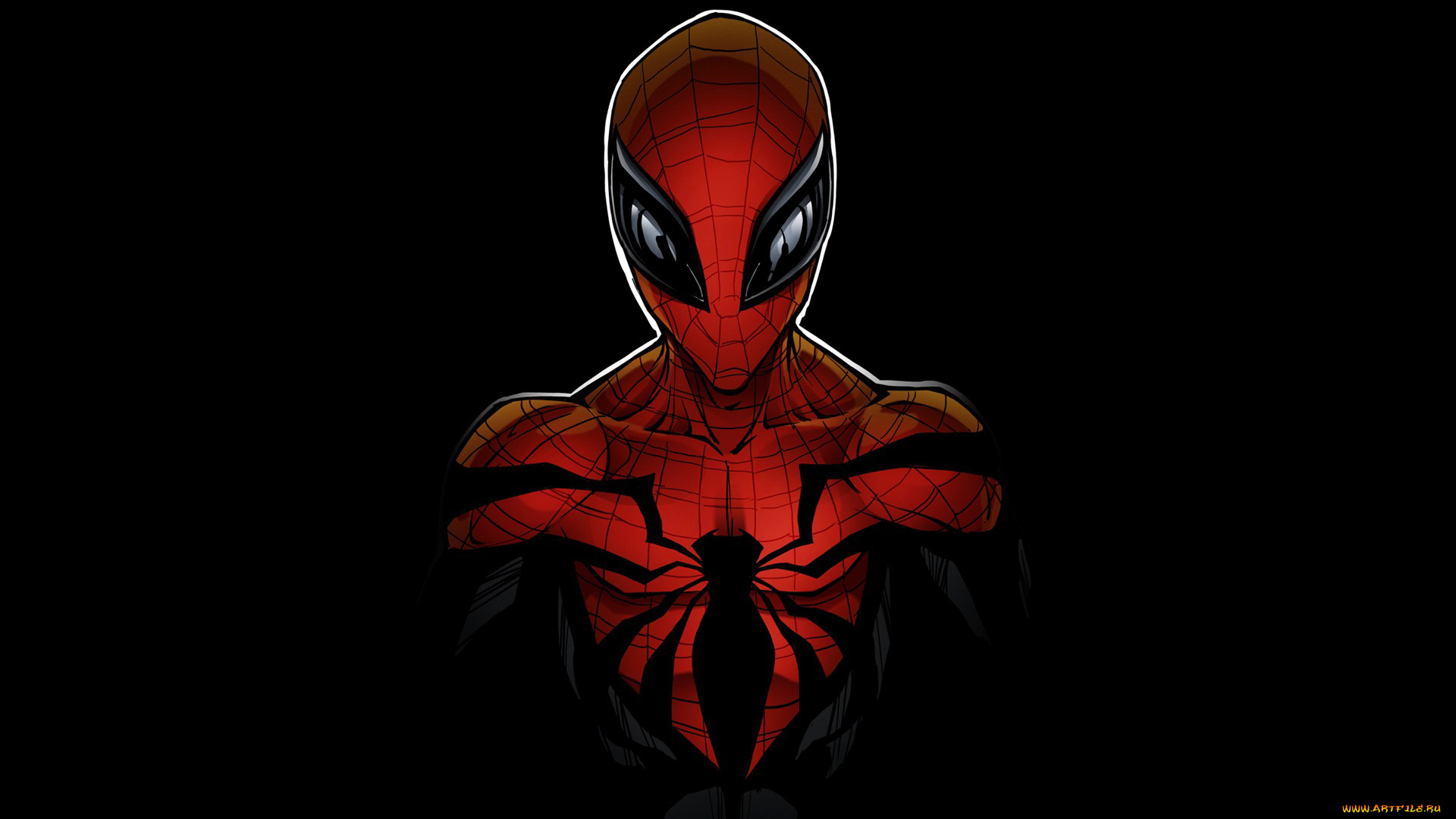 рисованное, комиксы, человек, паук