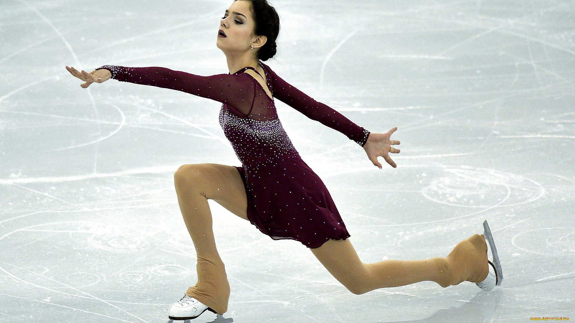 спорт, фигурное, катание, девушка, выступление