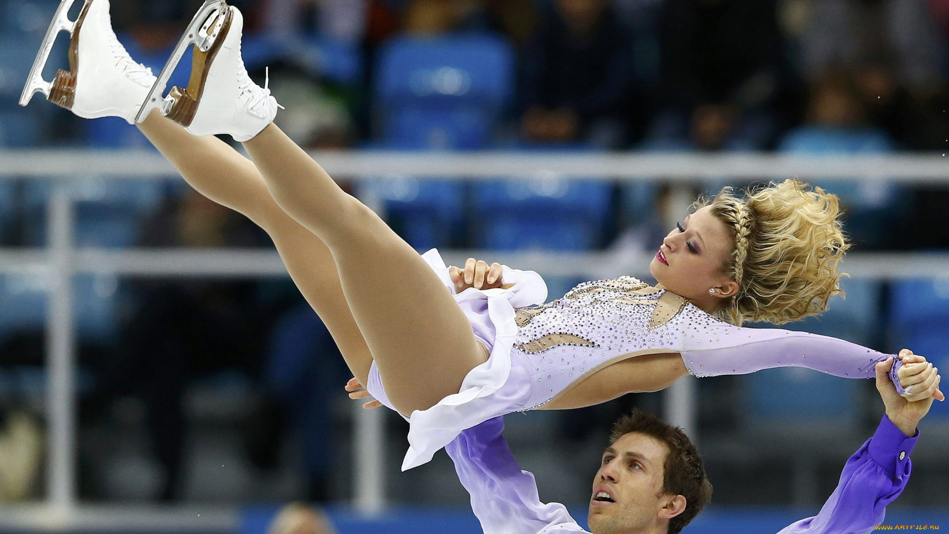 спорт, фигурное, катание, выступление, девушка, парень