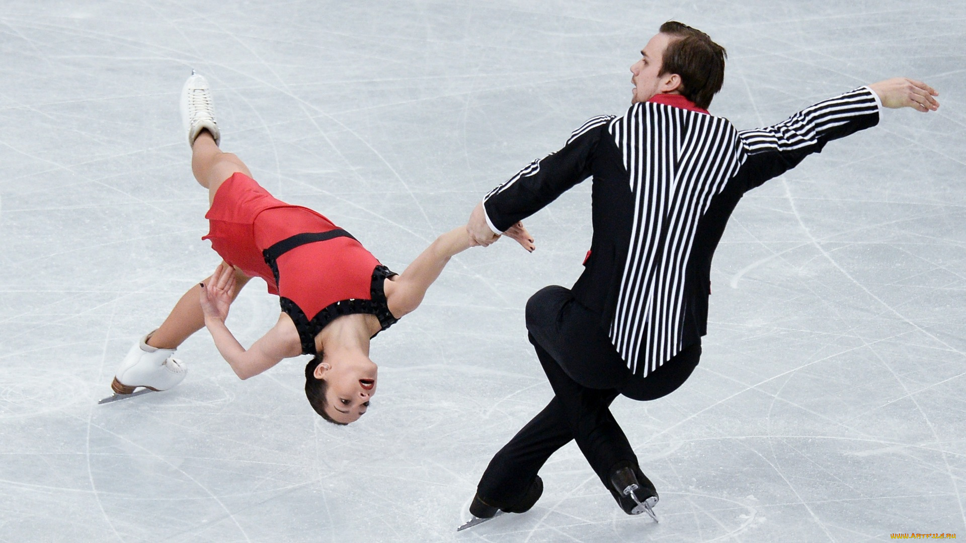 спорт, фигурное, катание, выступление, парень, девушка