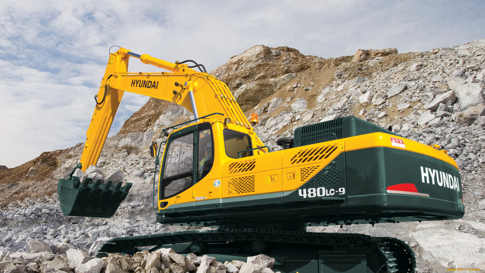 техника, экскаваторы, hyundai