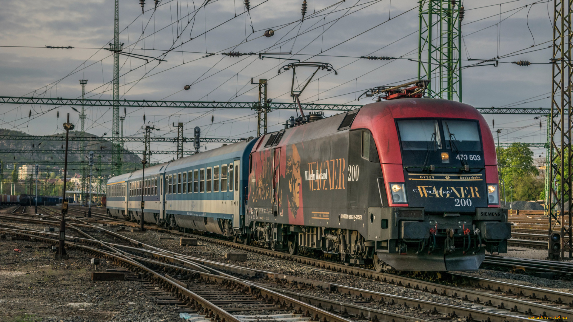 техника, электровозы, локомотив, состав